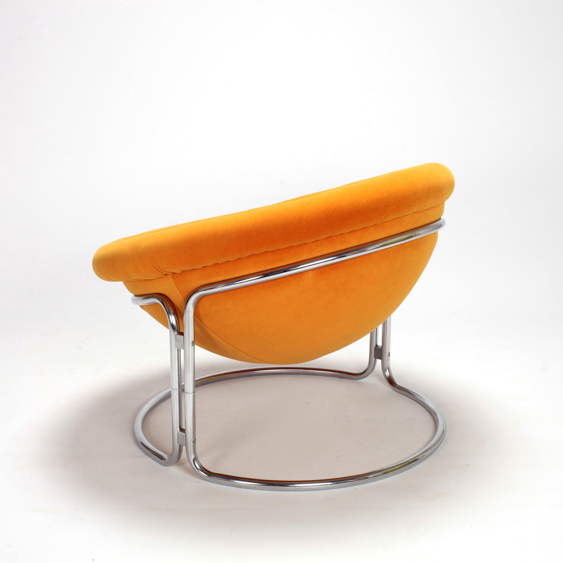 Chrome Luigi Colani Space Age Lounge Chair, 1970