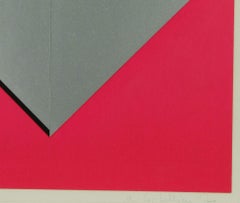 Grey-Yelllow - Lithograph by Luigi Corbellini - 1970s