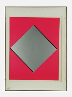 Grey-Yelllow - Lithograph by Luigi Corbellini - 1970s