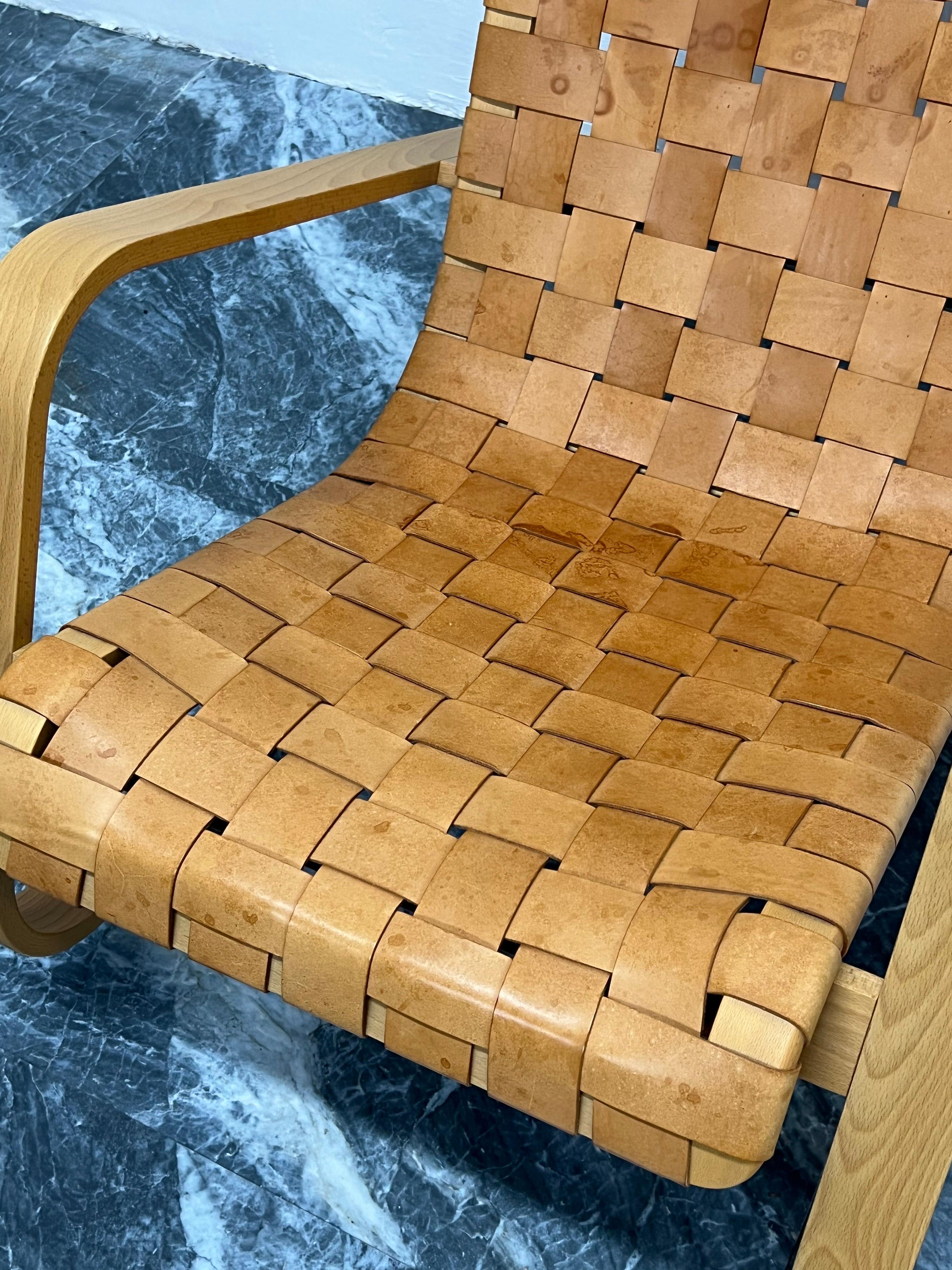Luigi Crassevig ‘Dondolo’ Bentwood and Woven Leather Rocking Chair for Crassevig 3