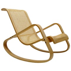 Retro Luigi Crassevig 'Dondolo' Bentwood Rocking Chair, 1970
