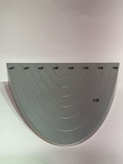 Luigi Del Monte Modern Aluminum Hanukkah Lamp
