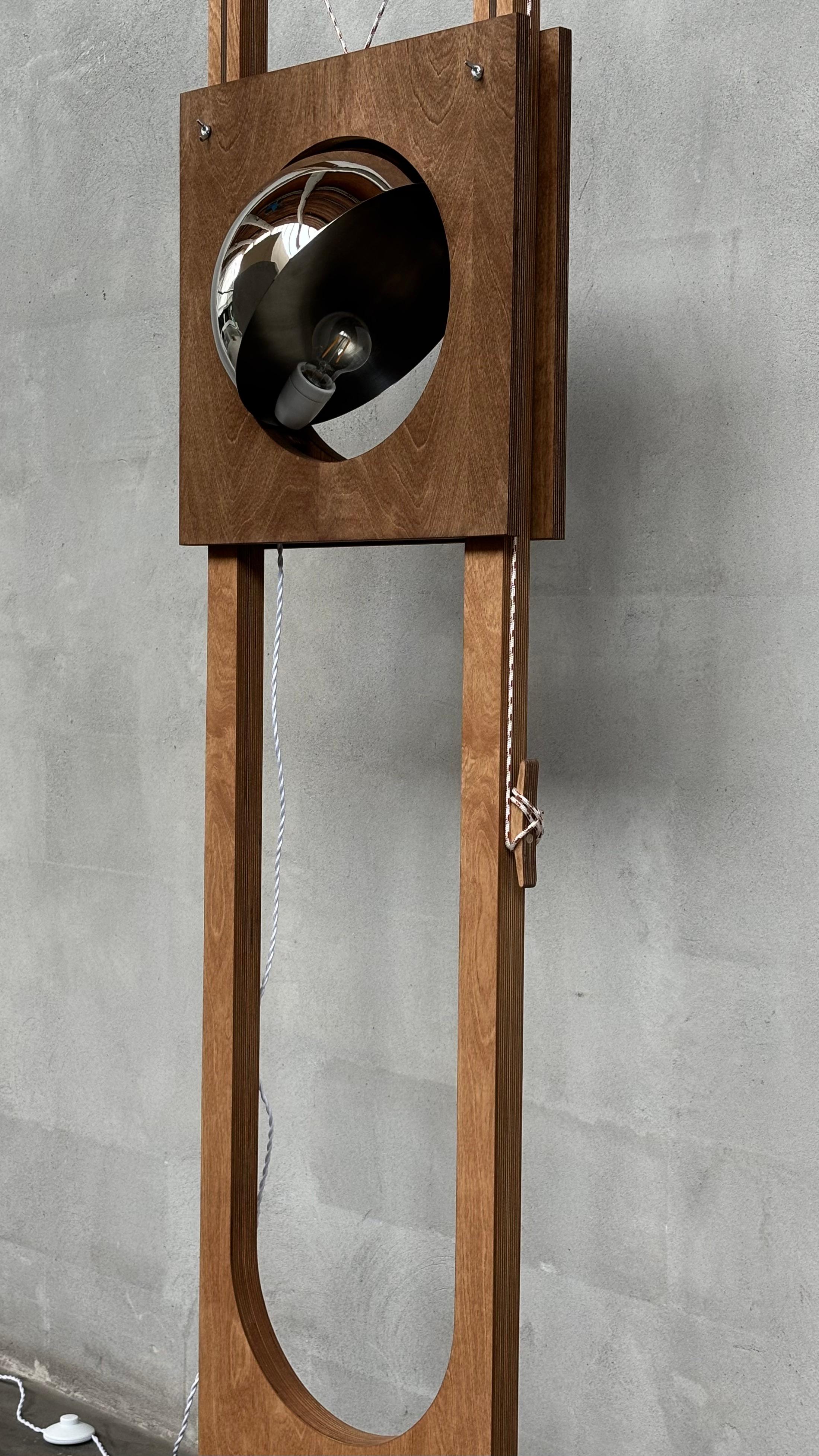 Luigi Stehlampe von Edoardo Lietti Studio (Poliert) im Angebot