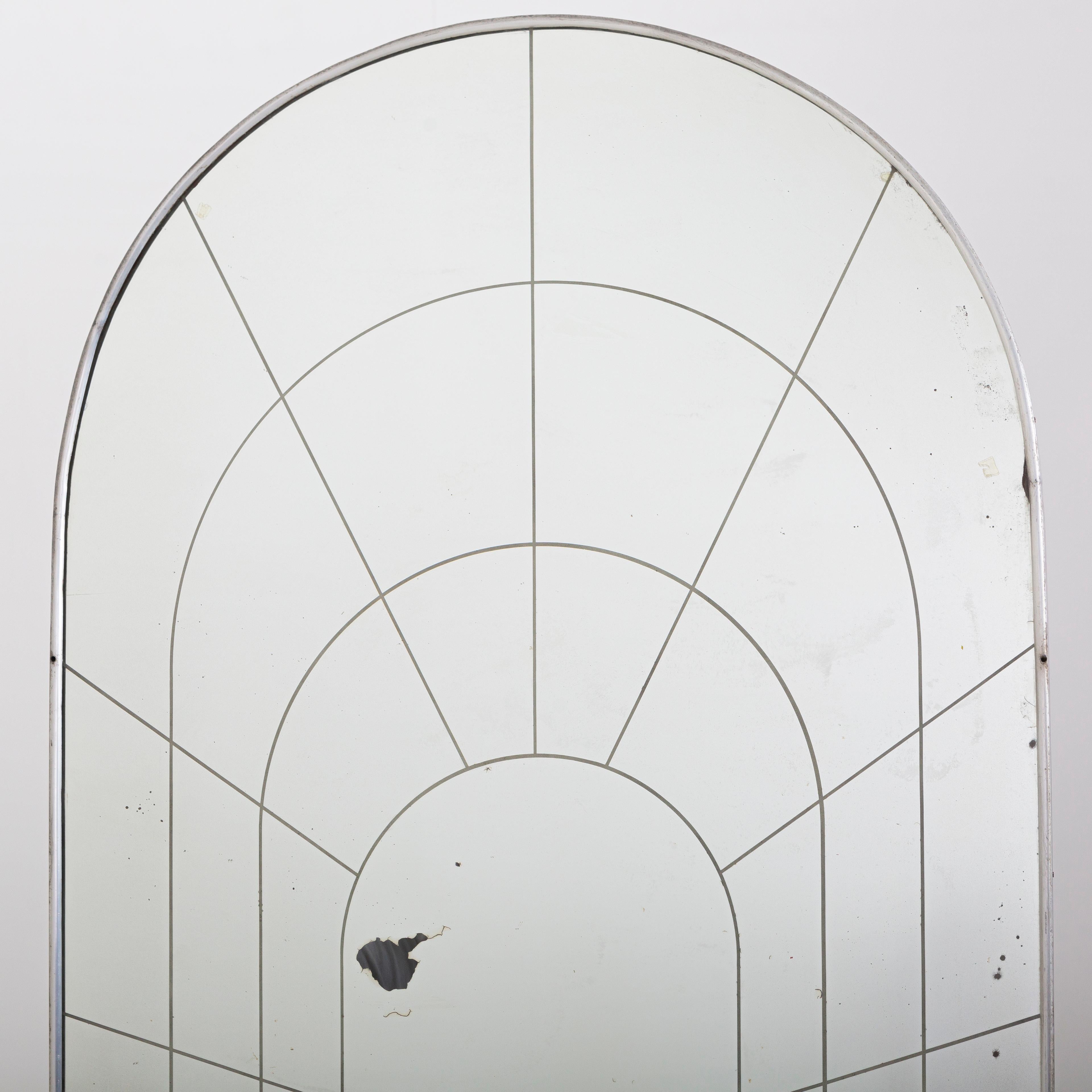 Italian Luigi Fontana Large Wall Mirror For Sale