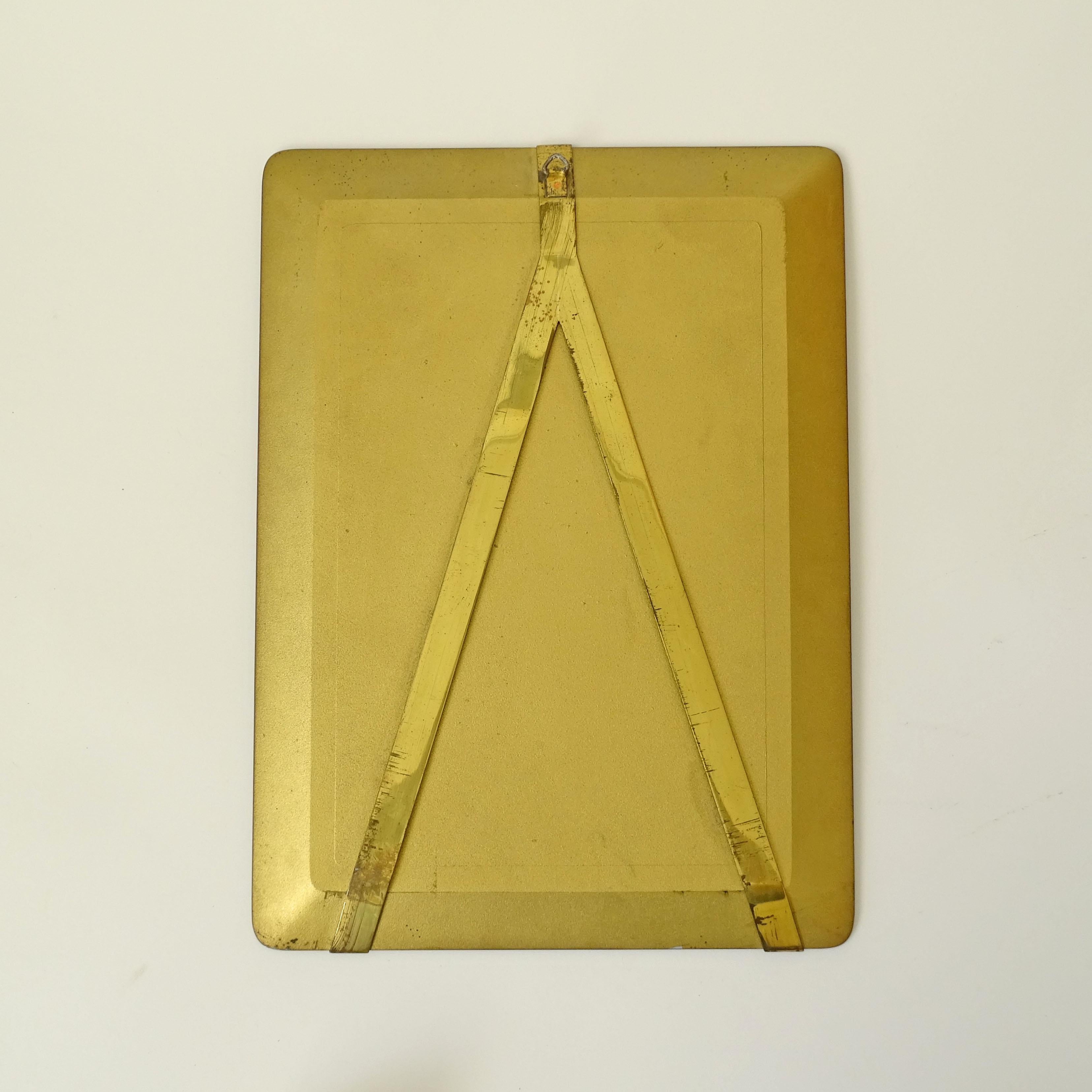 Luigi Fontana Madonna und Kind in Glas Wanddekoration. (Moderne der Mitte des Jahrhunderts) im Angebot