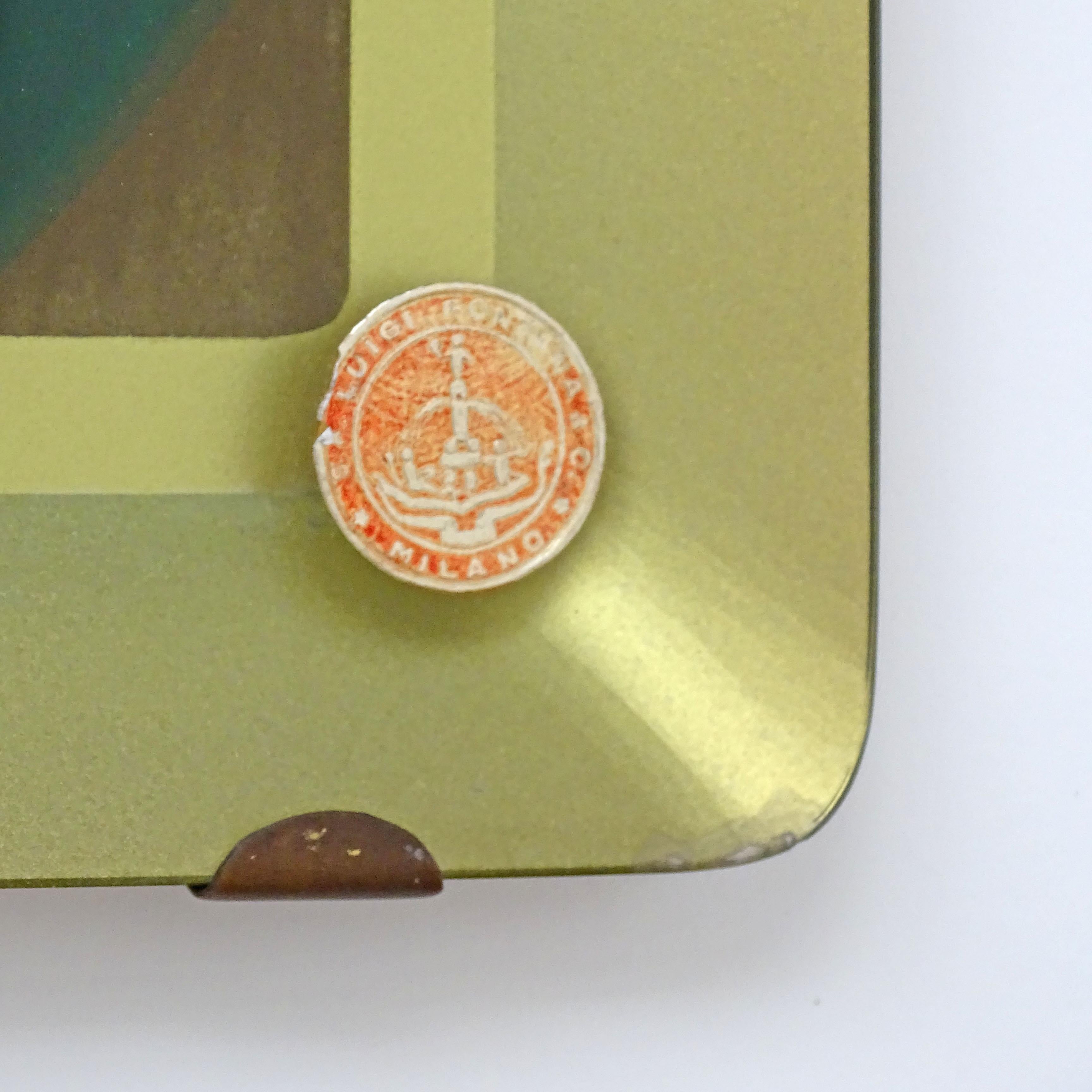 Luigi Fontana Madonna und Kind in Glas Wanddekoration. (Mitte des 20. Jahrhunderts) im Angebot