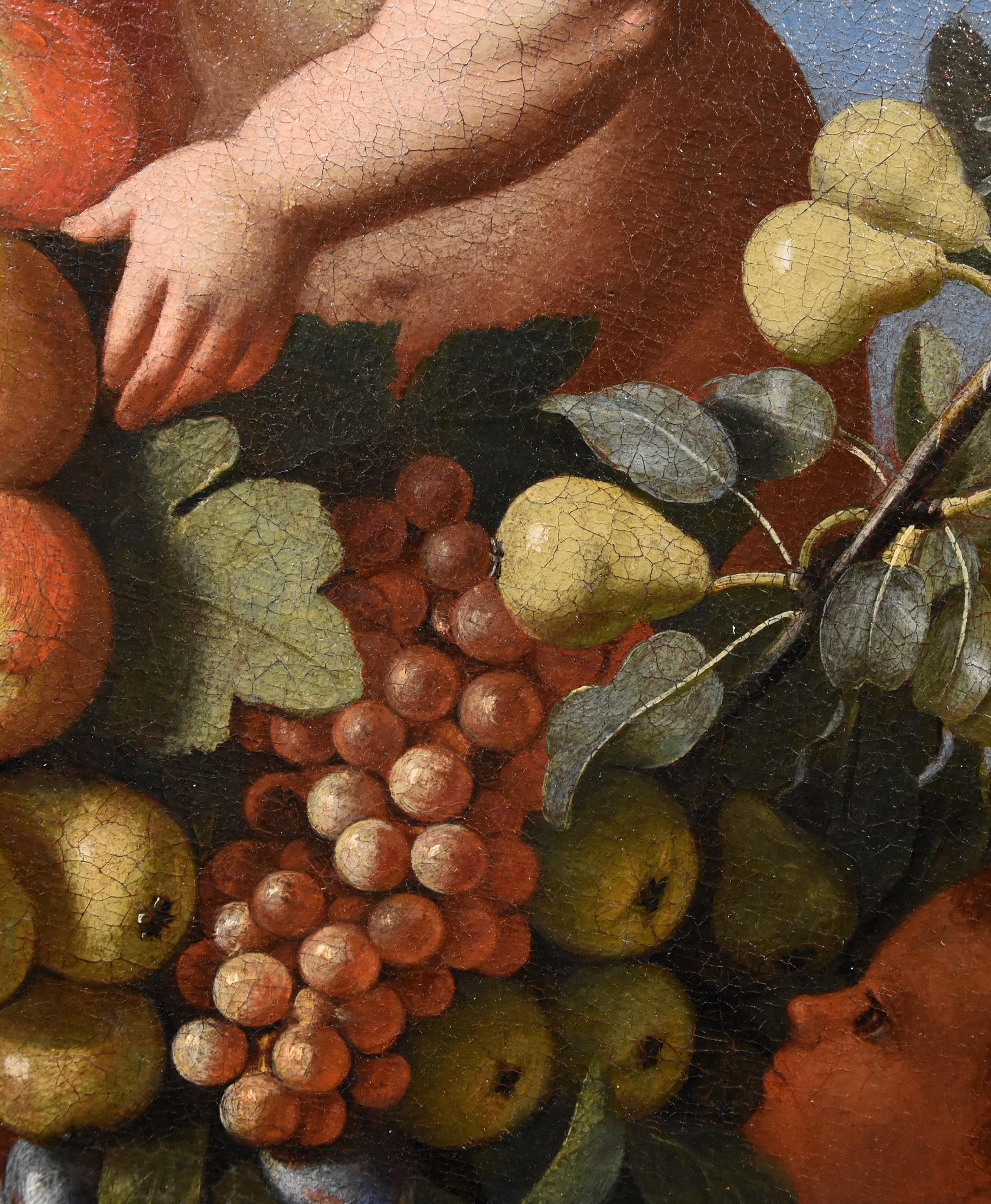 Peinture à l'huile sur toile « Angels Flower Garzi » (Fleurs d'anges) - Ancien maître - Art italien du 17-18e siècle en vente 10