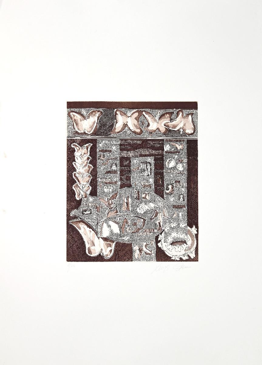 Butterfly Pool est une estampe originale réalisée dans les années 1970 par Luigi Gheno.

Aquatinte et gravure originales.

Signé à la main au crayon en bas à droite, et numéroté en bas à gauche, le tirage est de 1/75 exemplaires.

Bonnes