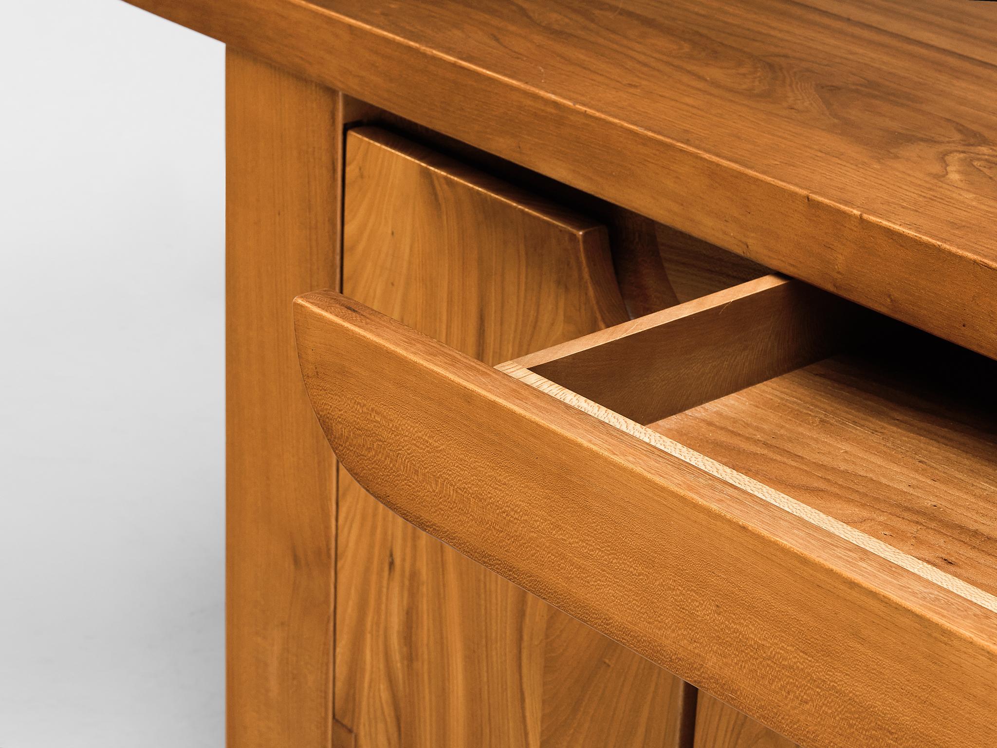 French Luigi Gorgoni for Roche Bobois Sideboard in Solid Elm