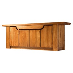 Buffet en orme massif Luigi Gorgoni pour Roche Bobois