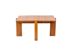 Table basse en orme Luigi Gorgoni Pour Roche Bobois, années 1980