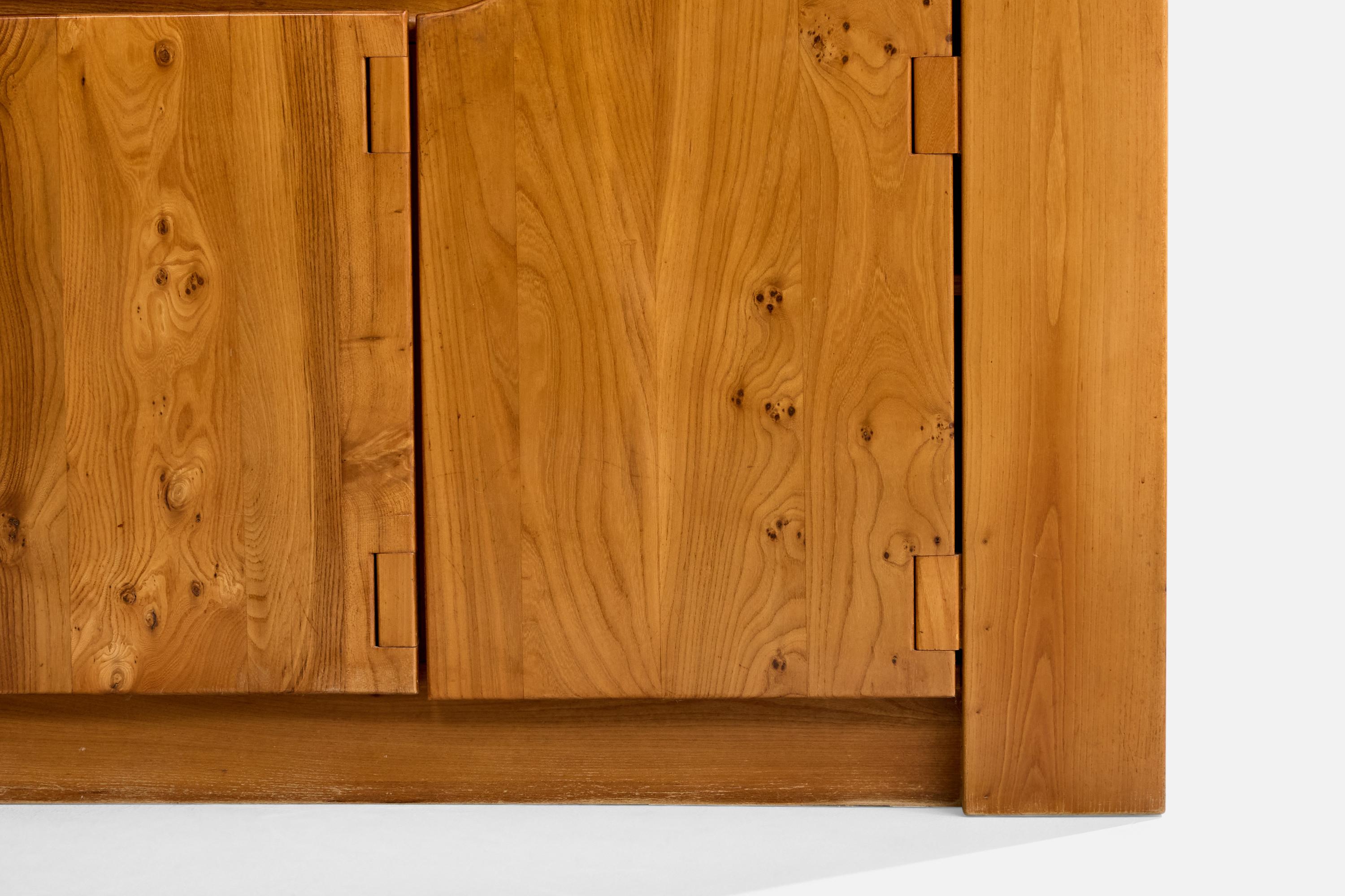 Luigi Gorgoni, Sideboard, Ulme, Italien, 1980er Jahre im Angebot 2