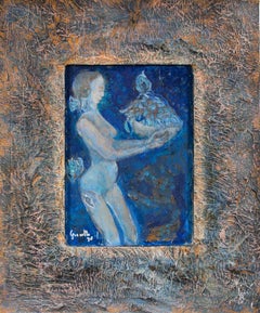 Für einen zerbrochenen Tisch - Ölgemälde von Luigi Granetto - 1998