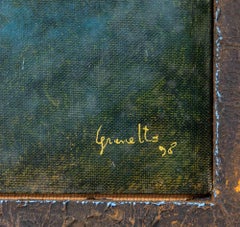 Mesure sous les doigts - Peinture à l'huile de Luigi Granetto - 1998
