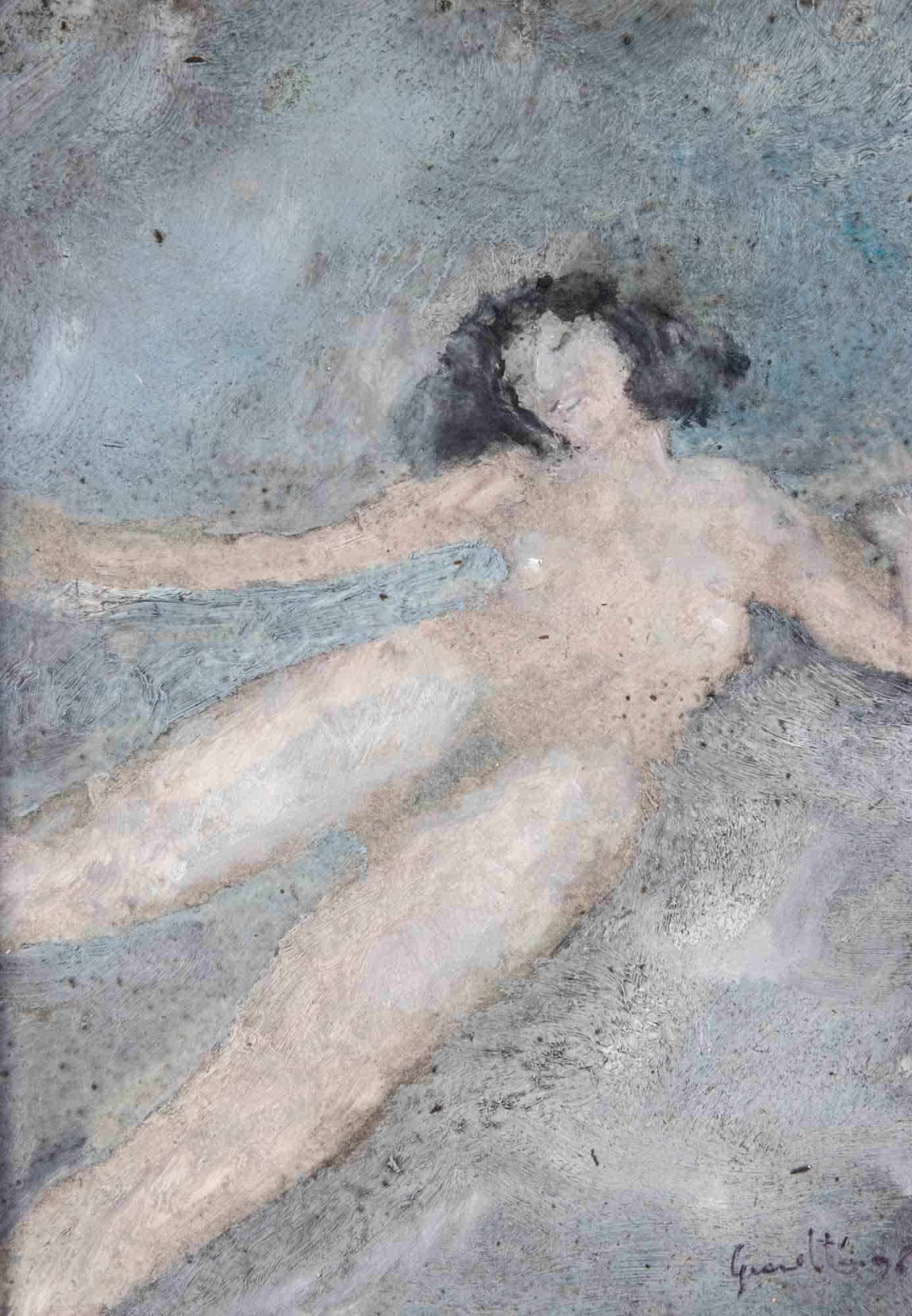 Nerudas Freund - Ölgemälde von Luigi Granetto - 1998 im Angebot 1