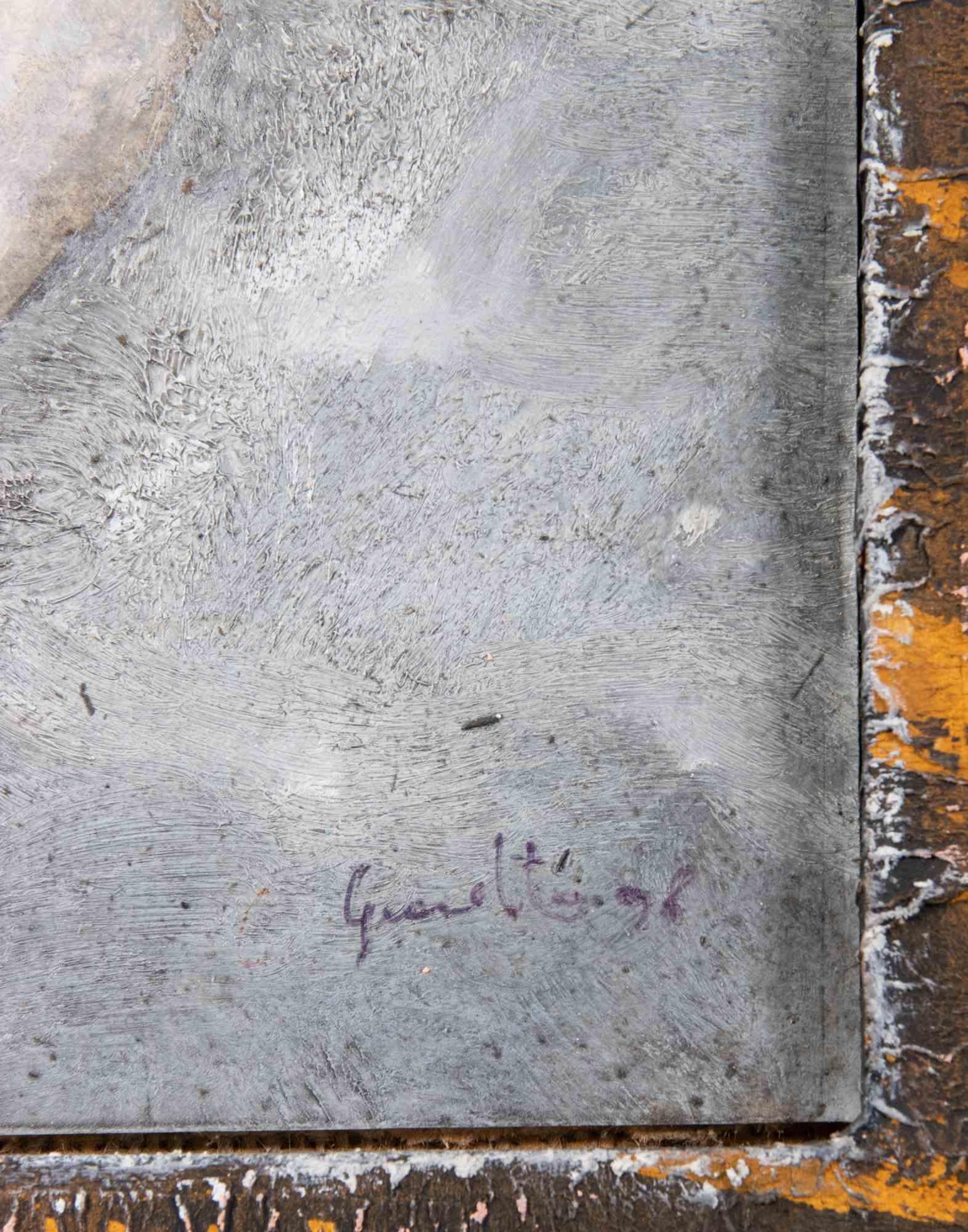 Nerudas Freund - Ölgemälde von Luigi Granetto - 1998 im Angebot 2