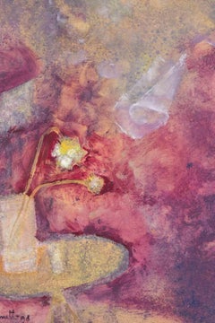 Miroir à graines - Peinture à l'huile de Luigi Granetto - 1998