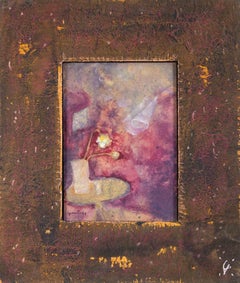 Miroir à graines - Peinture à l'huile de Luigi Granetto - 1998