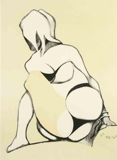 Prisoner - Lithograph by Luigi Grosso - 1970s