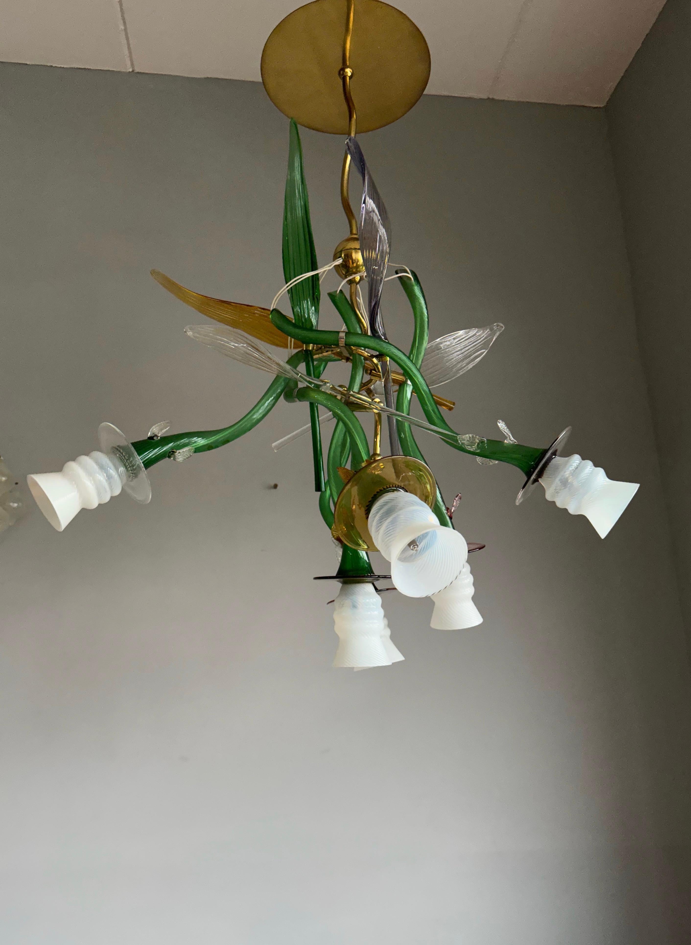 Lampe à suspension en verre de Murano Luigi I de Borek Sipek pour Driade, Italie en vente 2