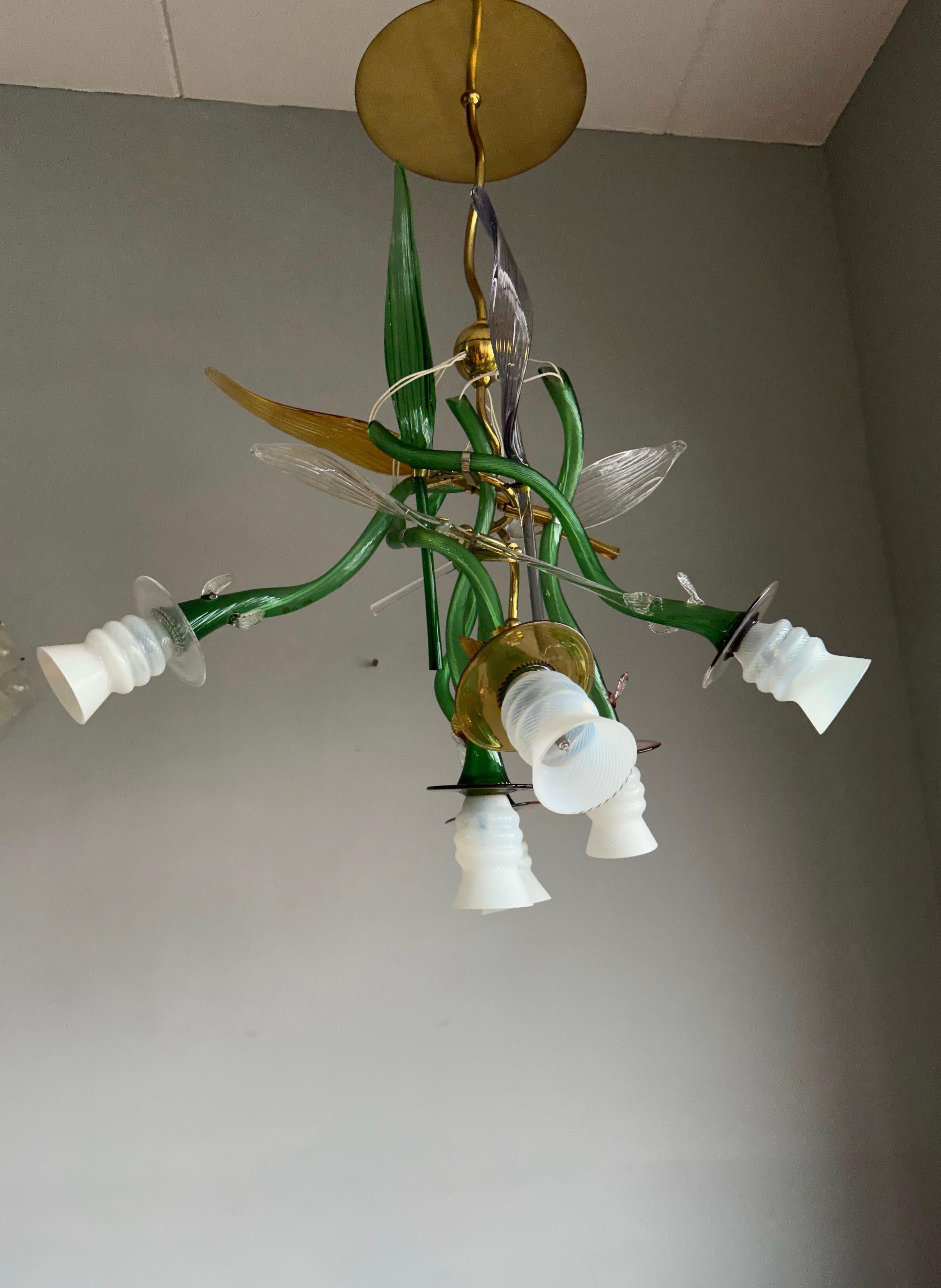 Luigi i Murano Glass Suspension Pendant Light by Borek Sipek for Driade, Italy For Sale 1