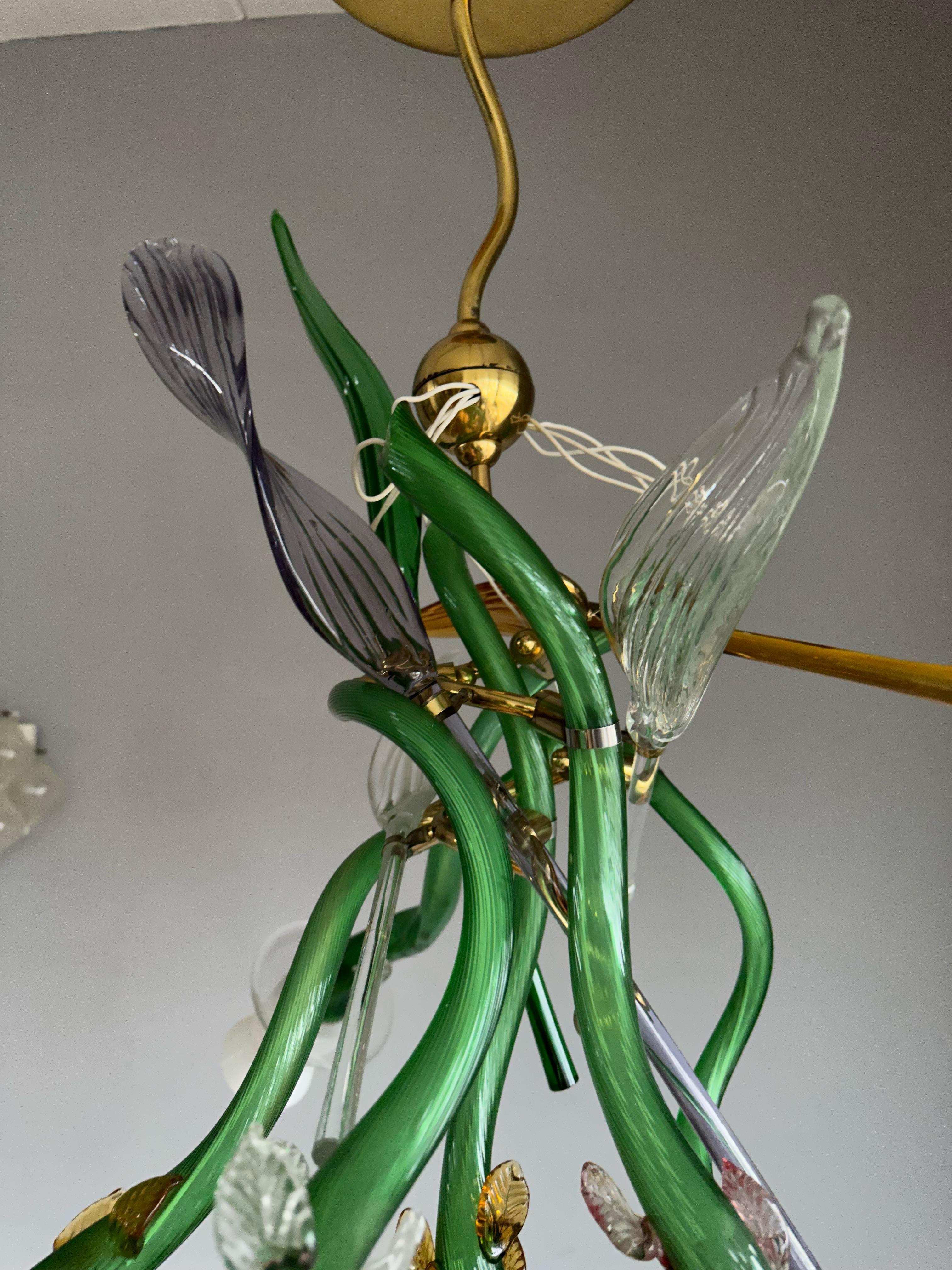 Lampe à suspension en verre de Murano Luigi I de Borek Sipek pour Driade, Italie en vente 3
