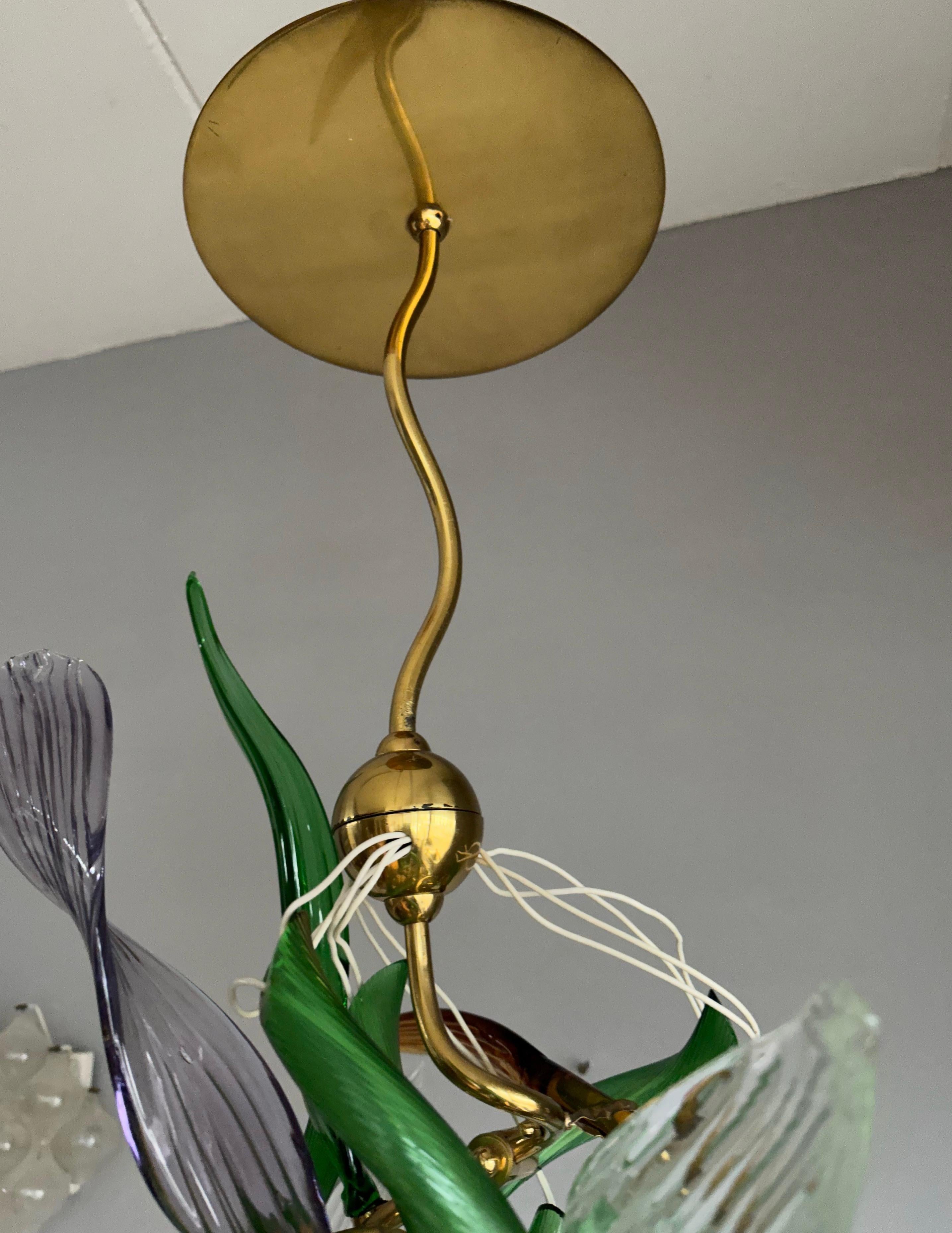 Lampe à suspension en verre de Murano Luigi I de Borek Sipek pour Driade, Italie en vente 4