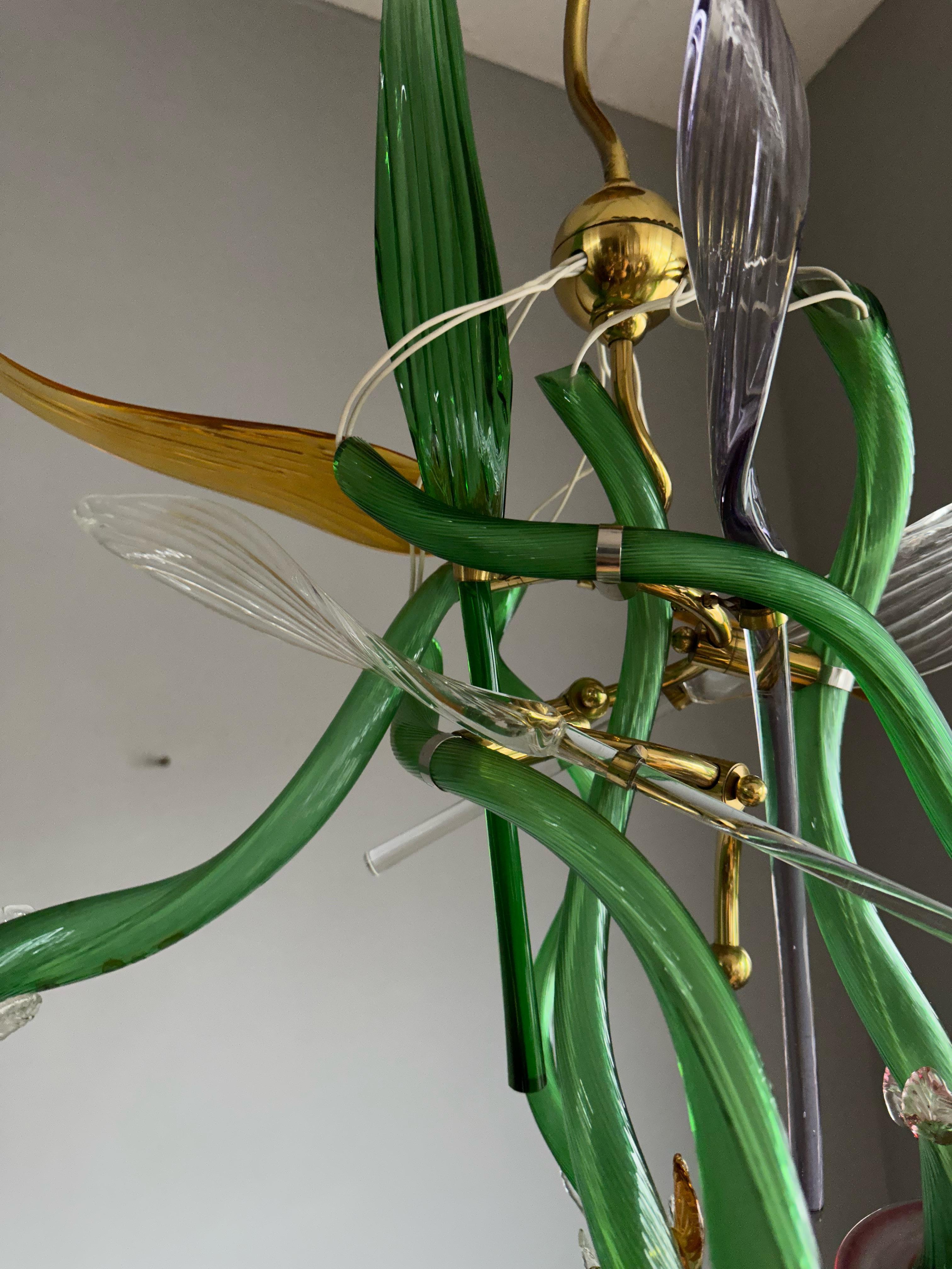 Luigi i Murano Glass Suspension Pendant Light by Borek Sipek for Driade, Italy For Sale 4