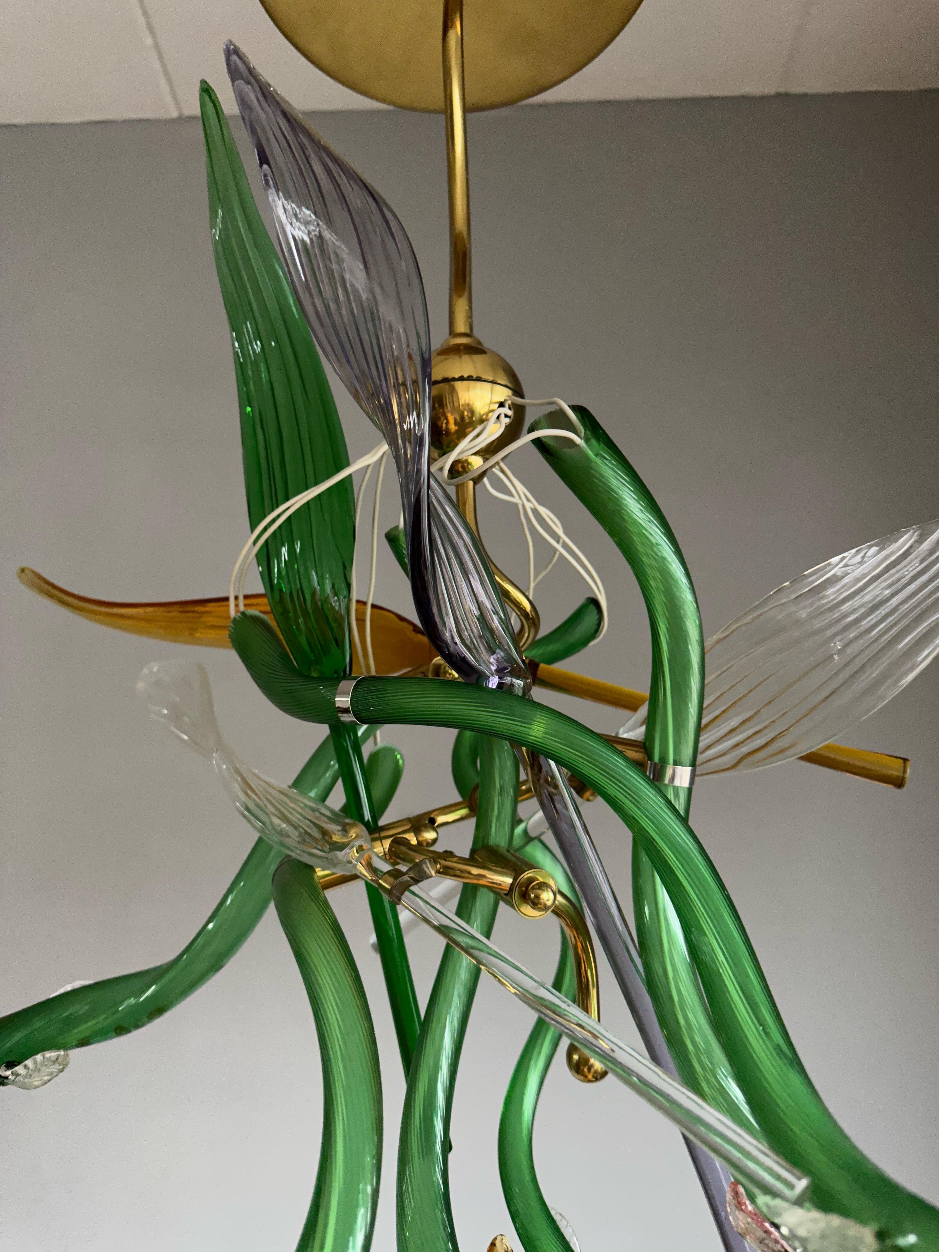 Luigi i Murano Glass Suspension Pendant Light by Borek Sipek for Driade, Italy For Sale 5
