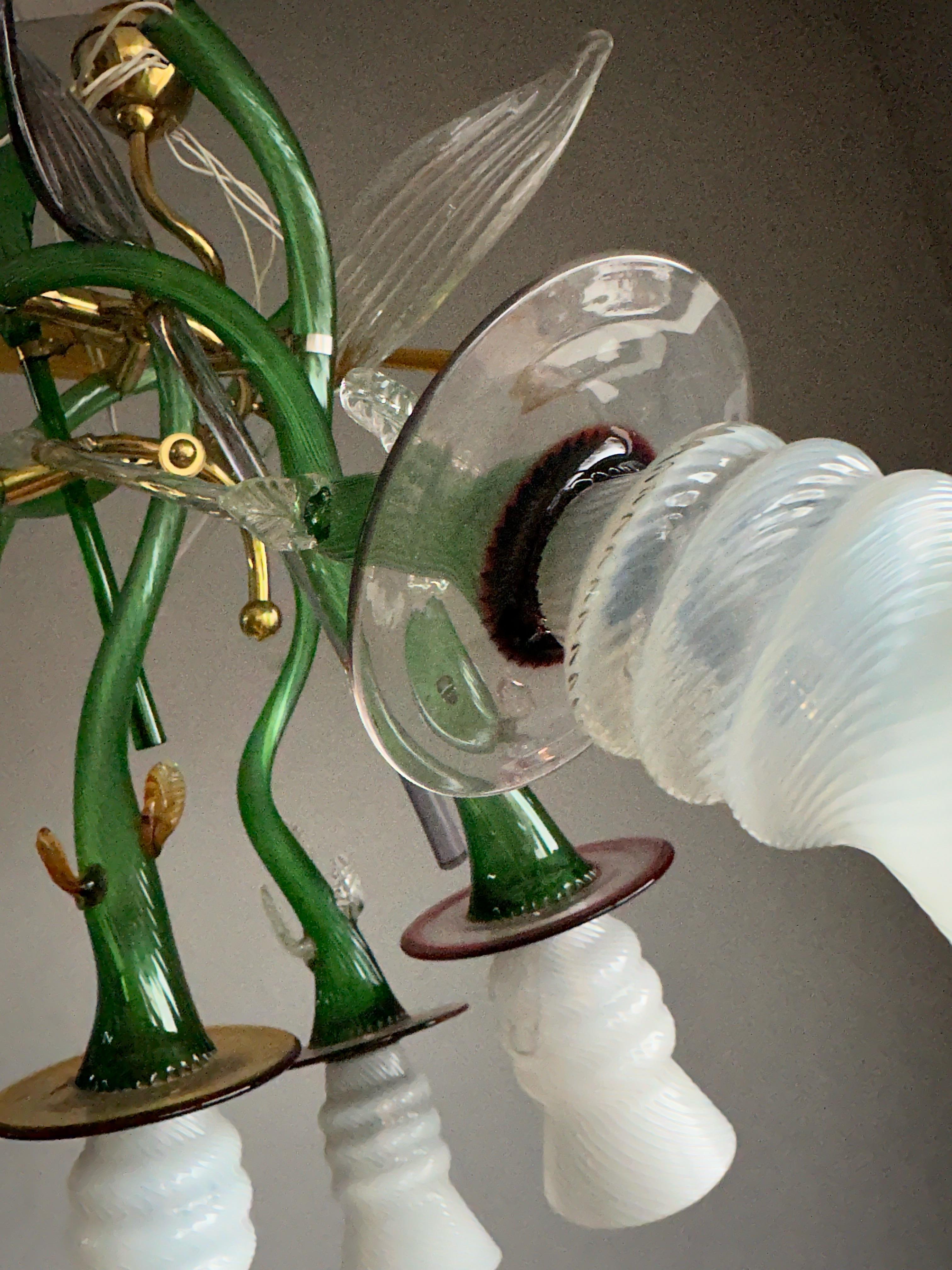 Lampe à suspension en verre de Murano Luigi I de Borek Sipek pour Driade, Italie en vente 7