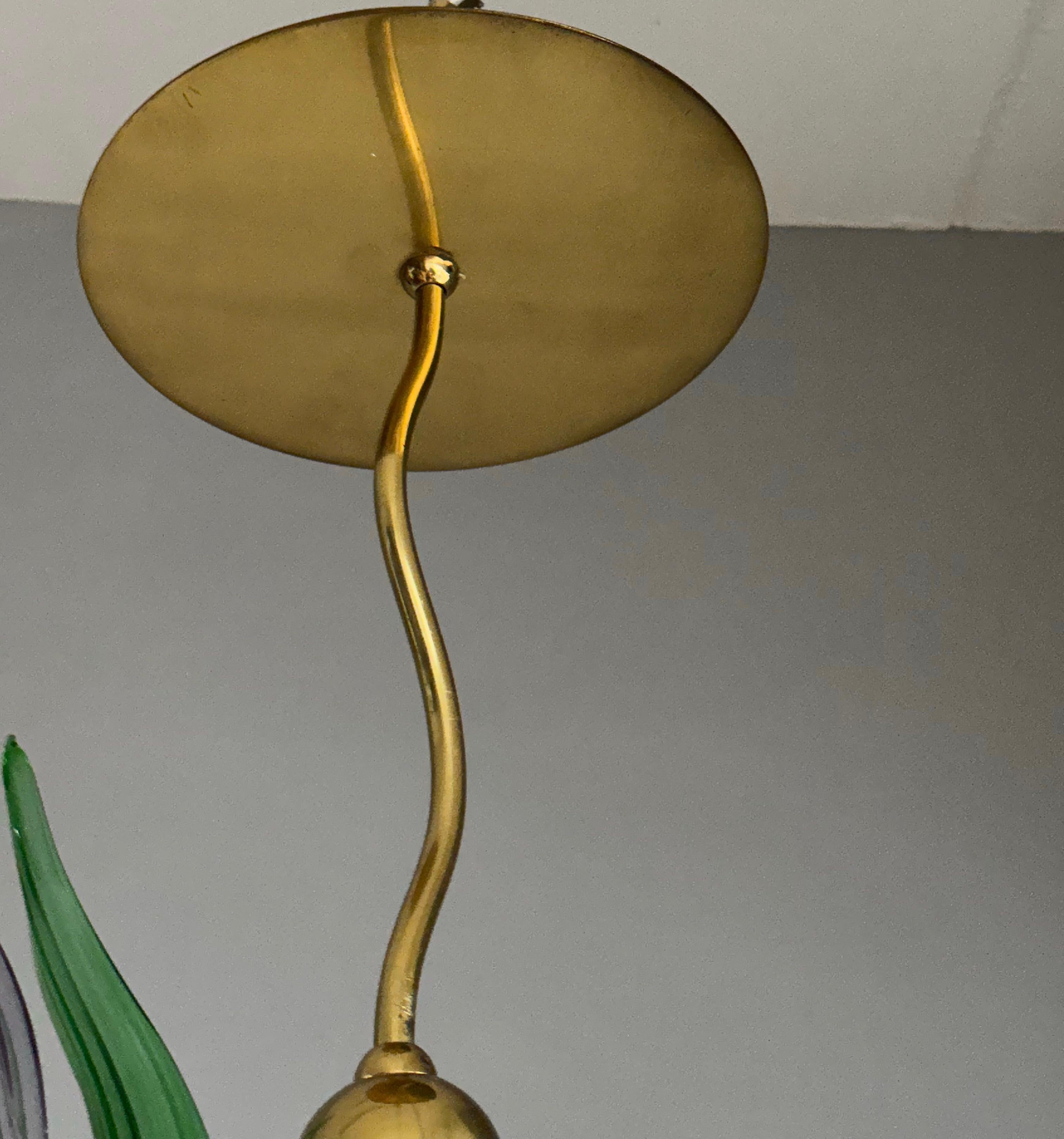 Luigi i Murano Glass Suspension Pendant Light by Borek Sipek for Driade, Italy For Sale 9