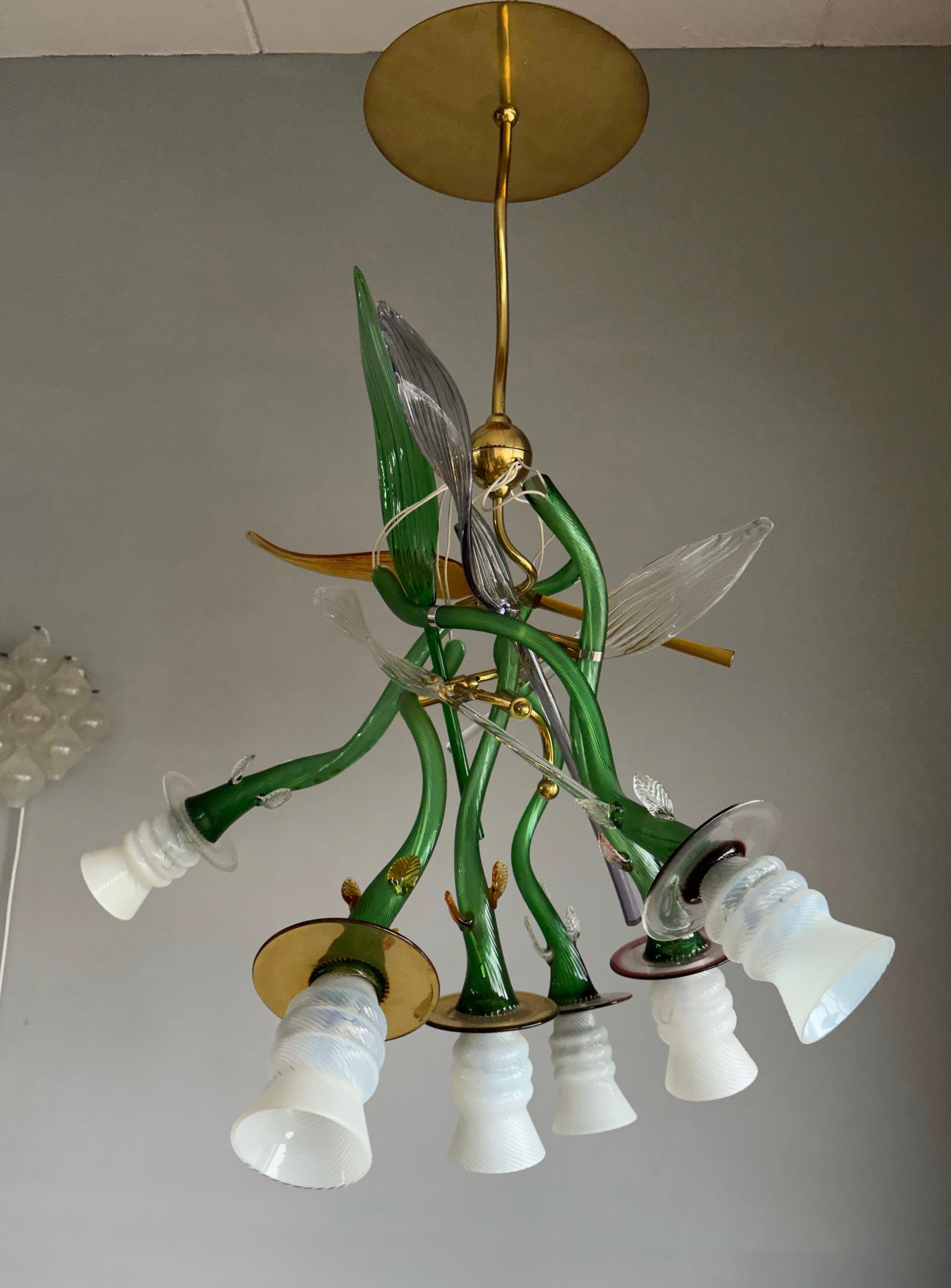 Czech Luigi i Murano Glass Suspension Pendant Light by Borek Sipek for Driade, Italy For Sale
