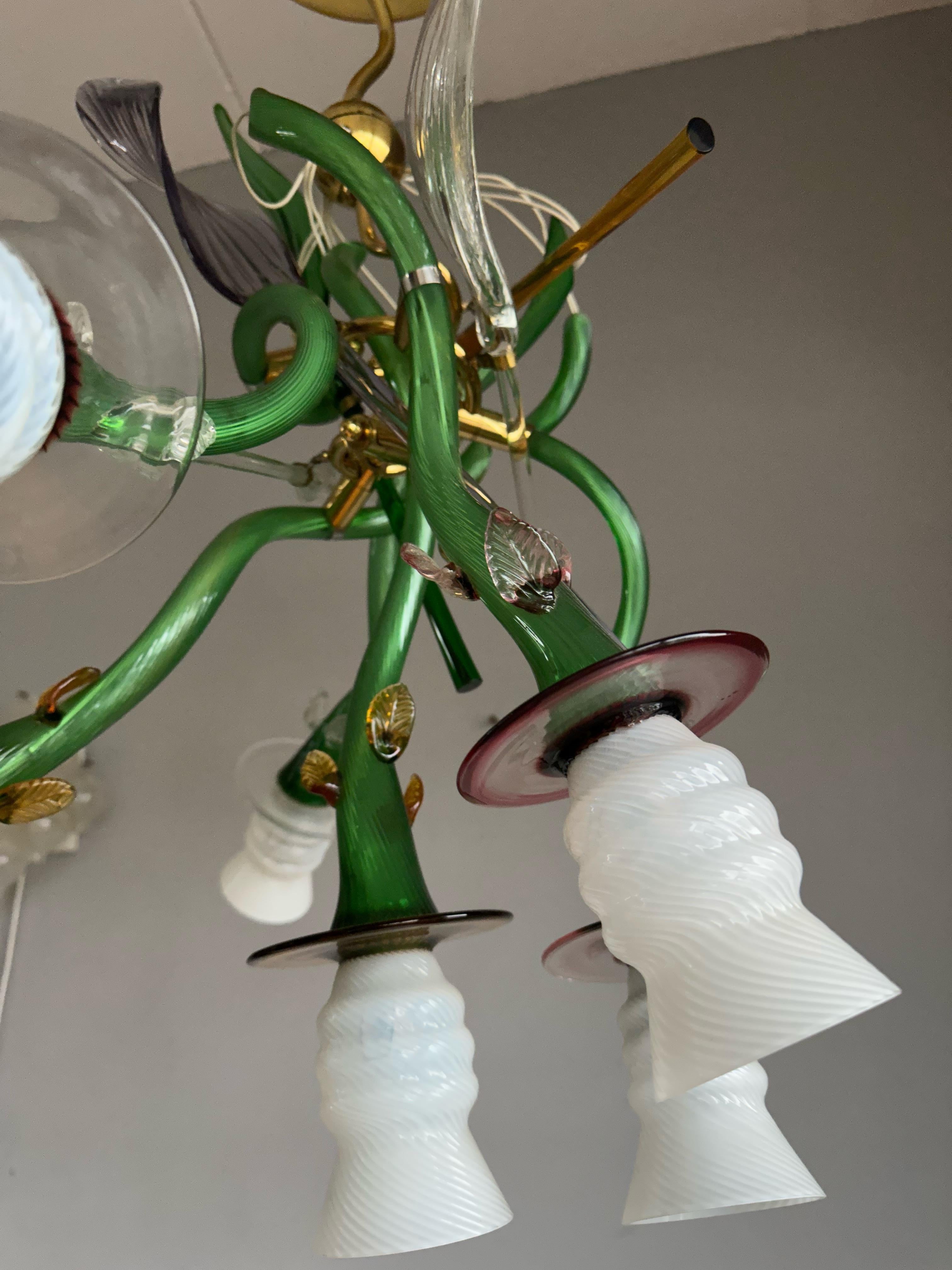 Fin du 20e siècle Lampe à suspension en verre de Murano Luigi I de Borek Sipek pour Driade, Italie en vente
