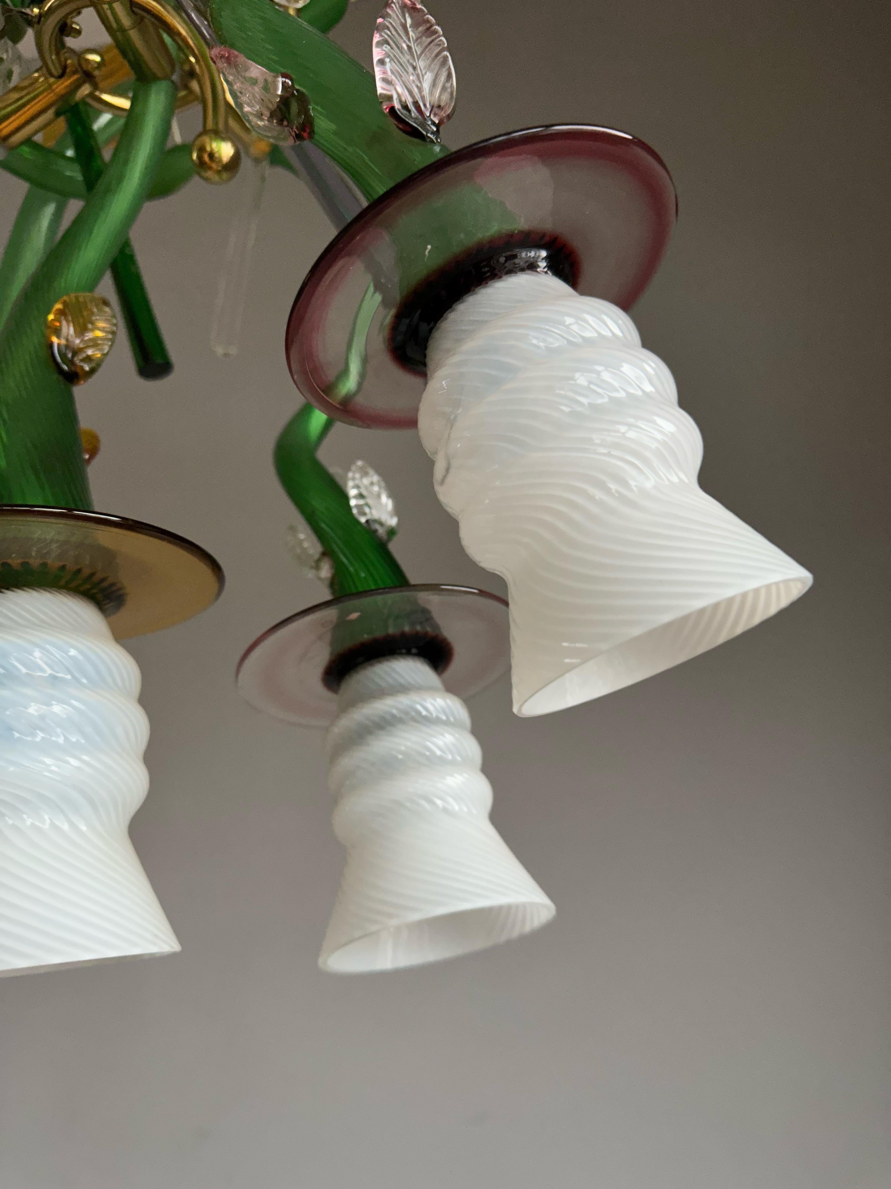 Late 20th Century Luigi i Murano Glass Suspension Pendant Light by Borek Sipek for Driade, Italy For Sale