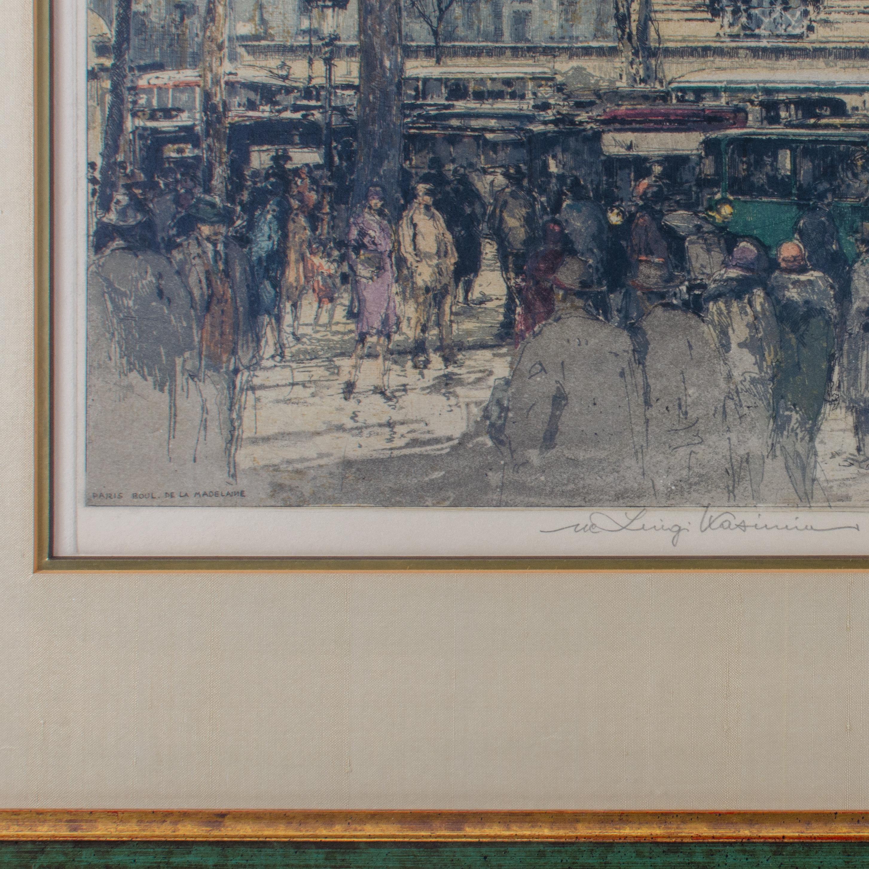 Luigi Kasimir Boulevard de la Madeleine (Europäisch) im Angebot