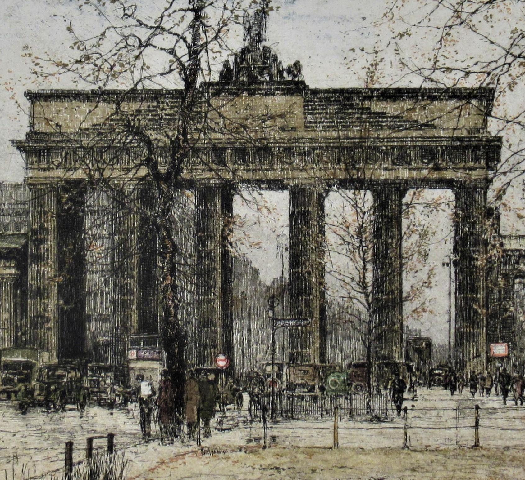 Berlin, Brandenburger Tor, Deutschland (Realismus), Print, von Luigi Kasimir