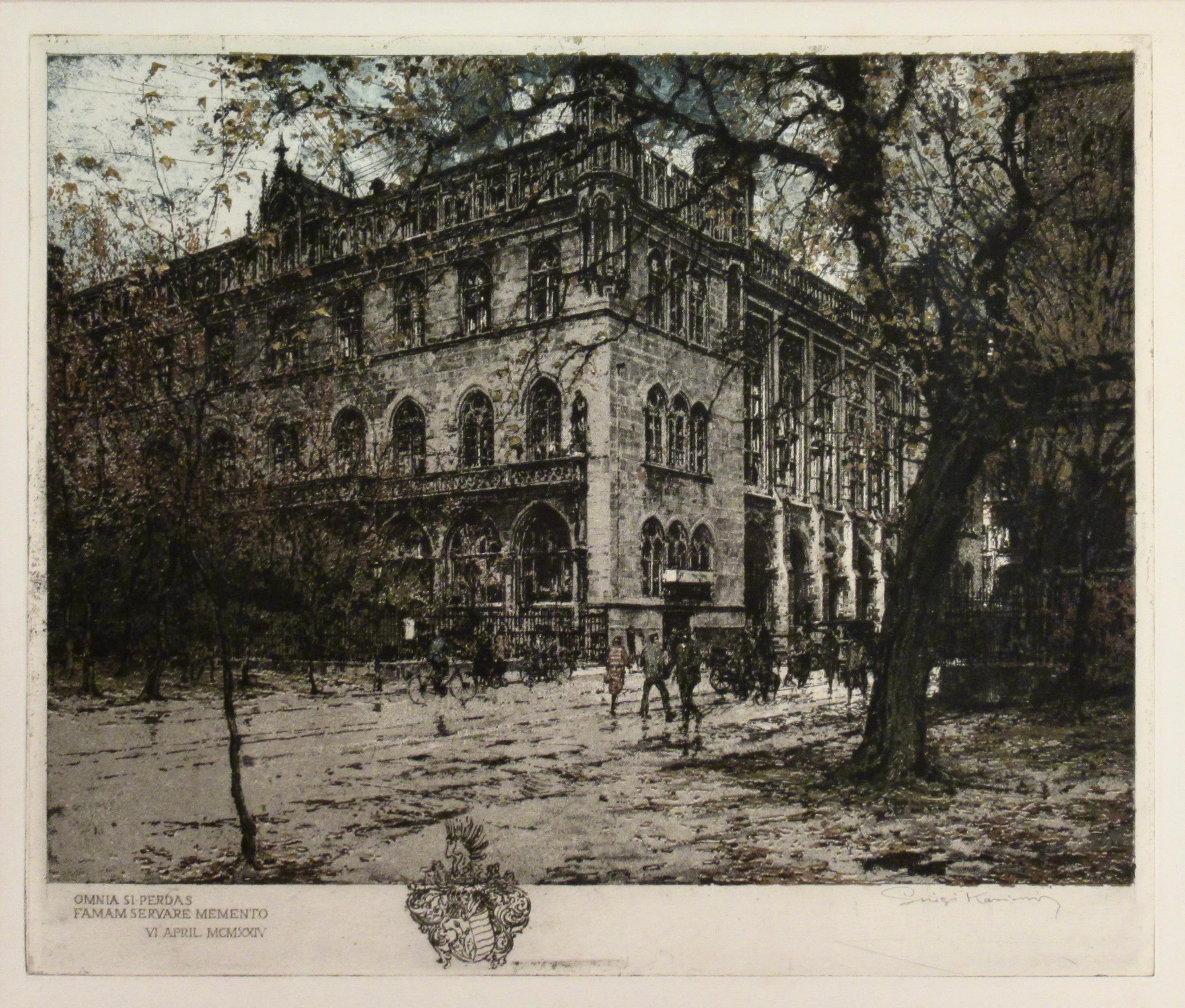 Beslau Boerse (Breslau Stock Exchange) - Print by Luigi Kasimir
