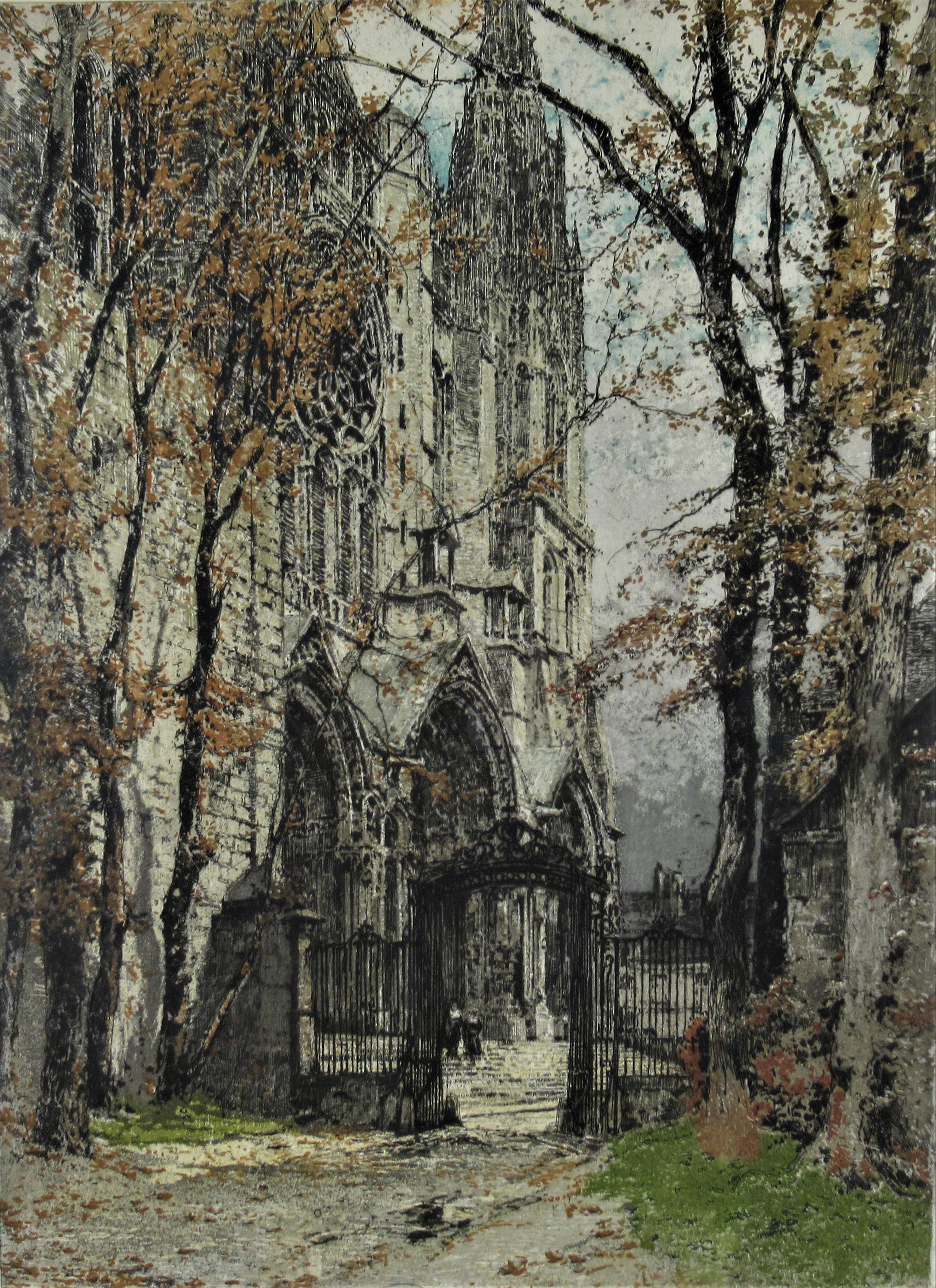 Chartres Cathedral, France - Print by Luigi Kasimir