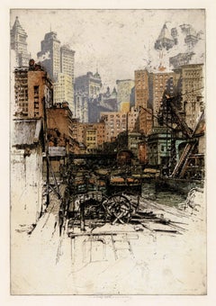 'Coenties Slip' — 1920s Lower Manhattan, Financial District