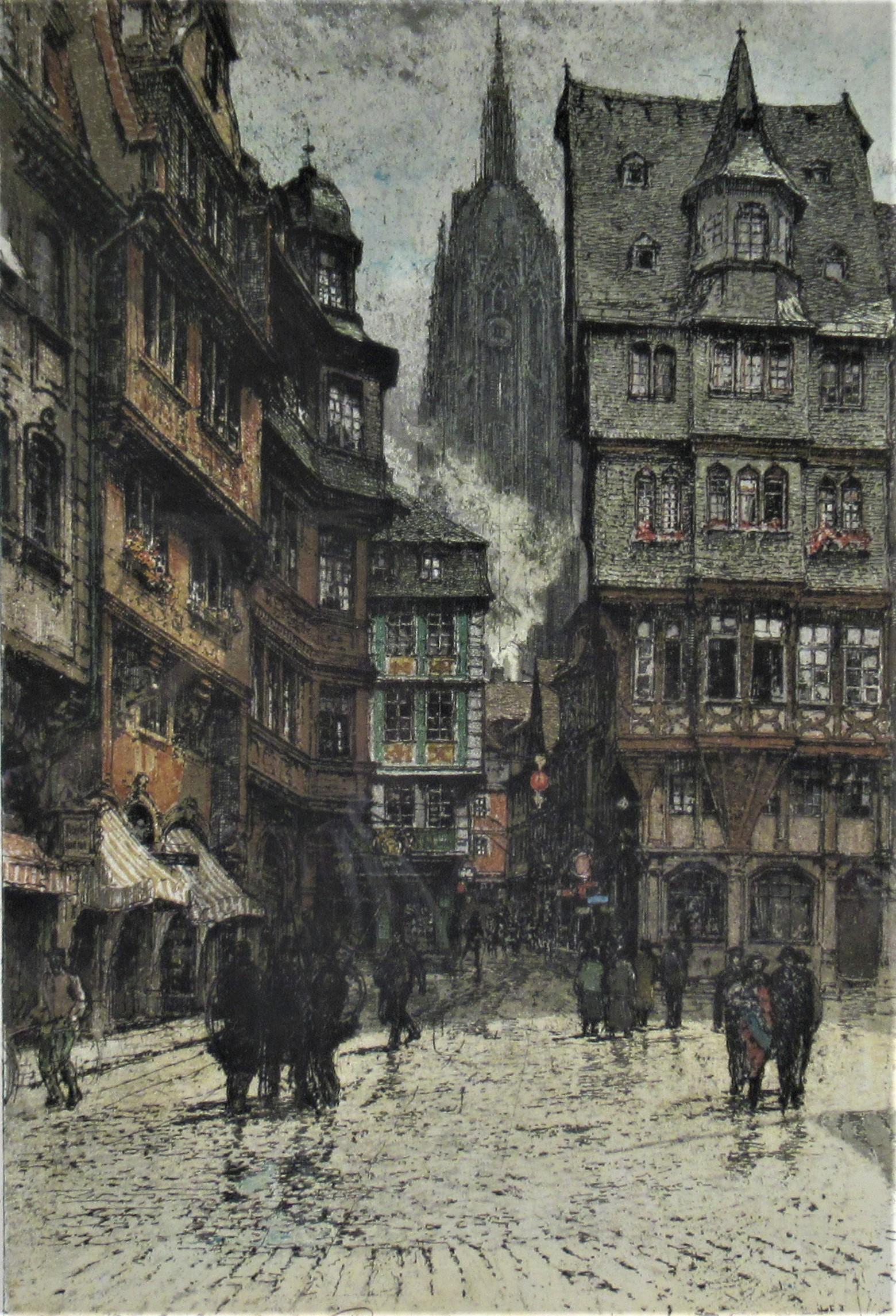 Frankfurt, Germany - Print by Luigi Kasimir