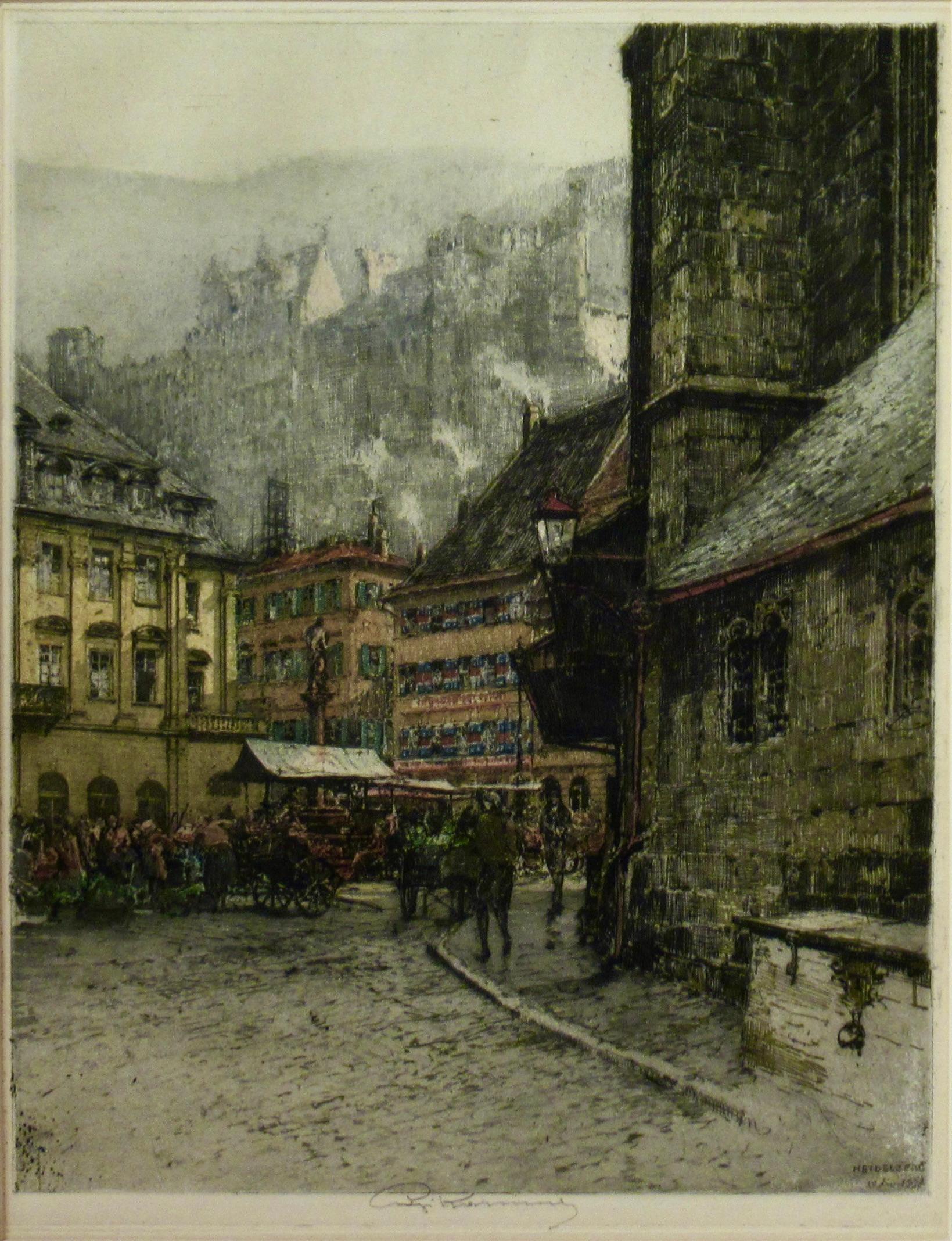 Heidelberg - Print by Luigi Kasimir