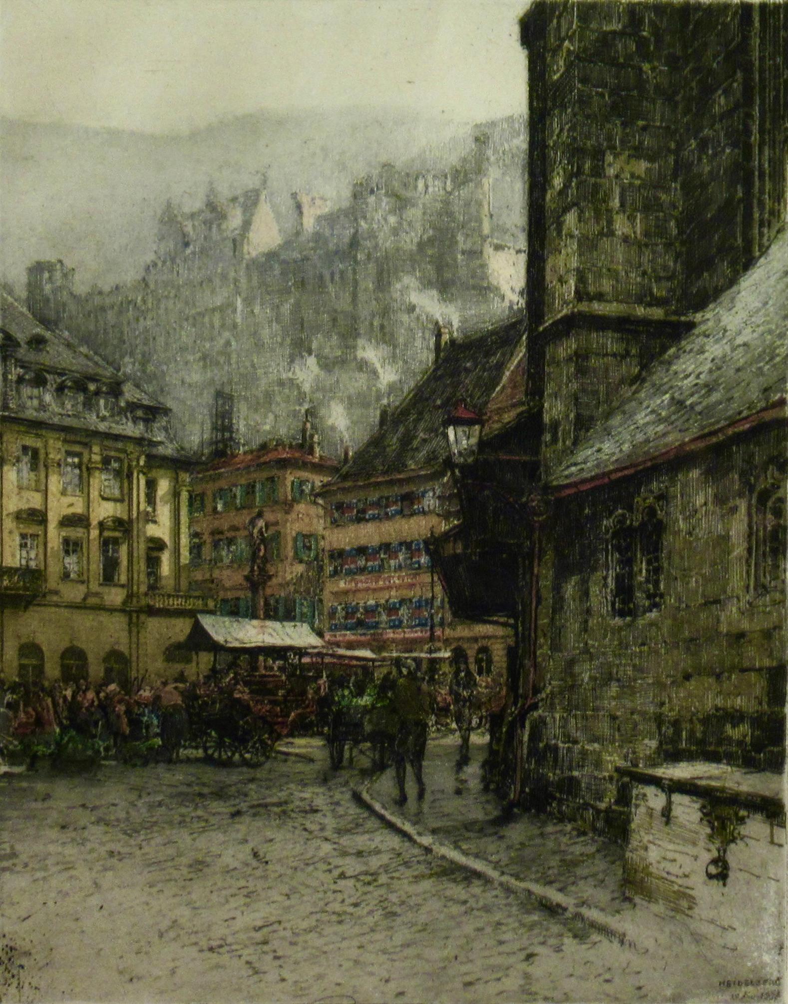 Heidelberg - Realist Print by Luigi Kasimir