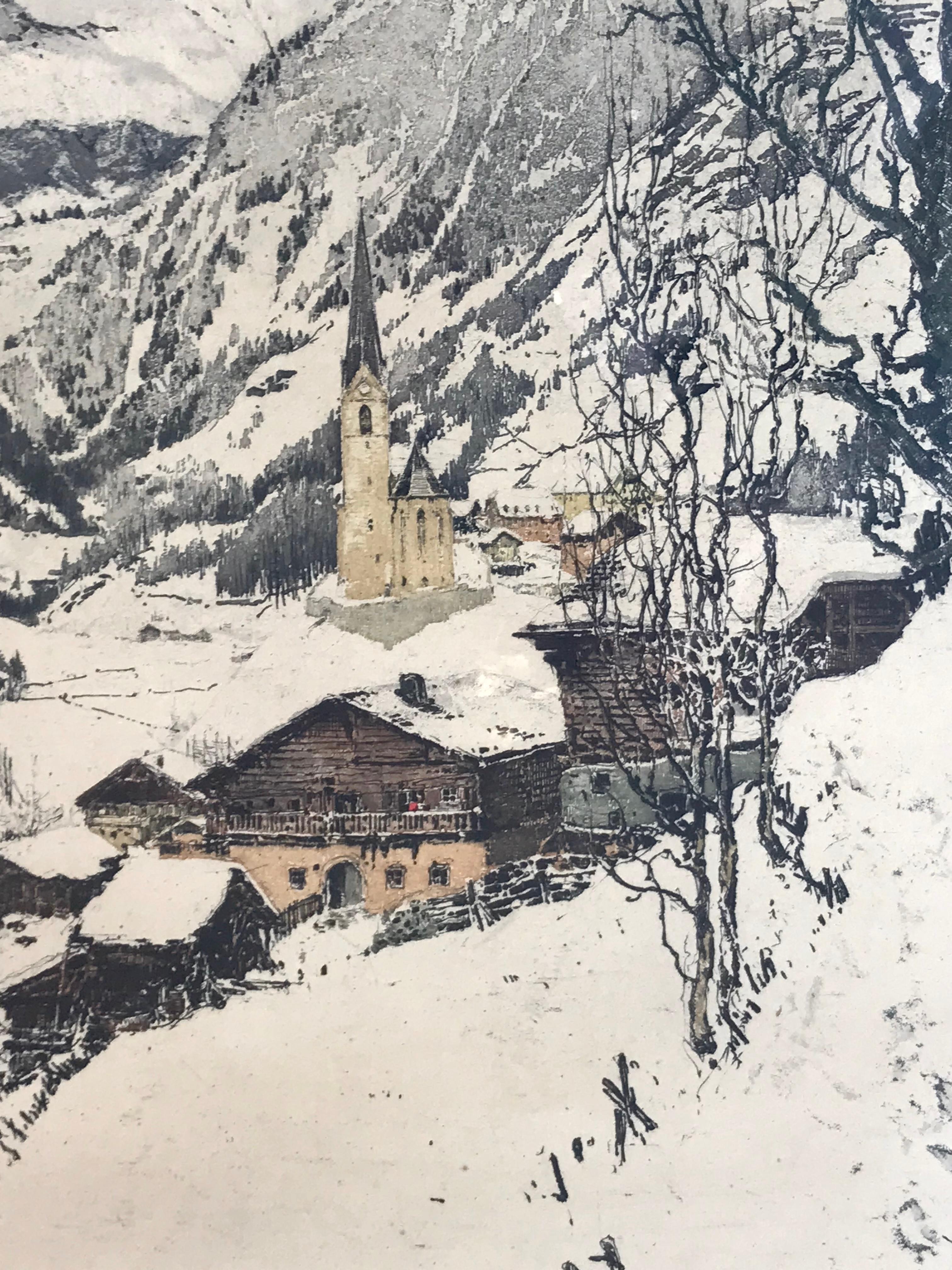 “Heligenblut, Austria” - Print by Luigi Kasimir