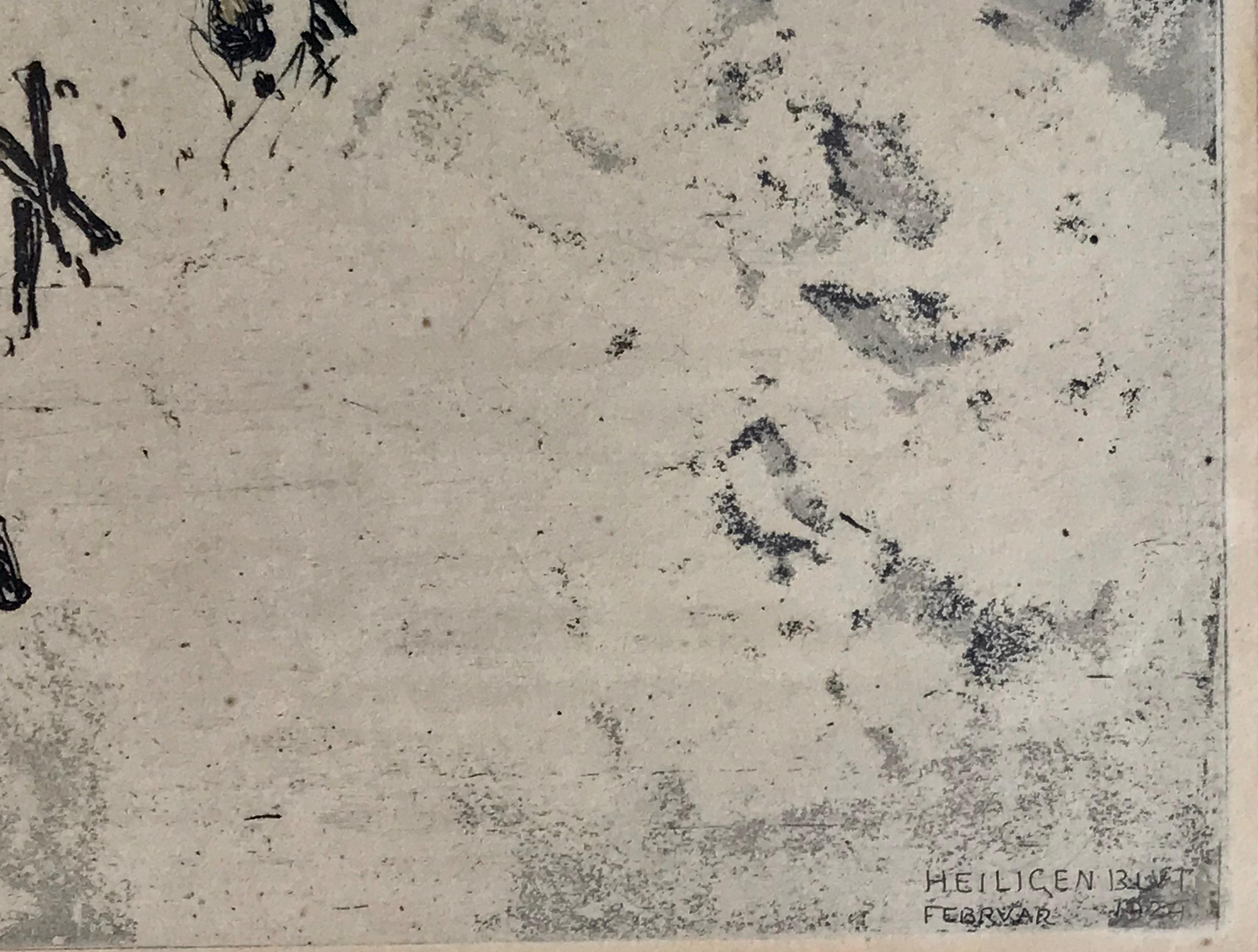 “Heligenblut, Austria” - Gray Landscape Print by Luigi Kasimir