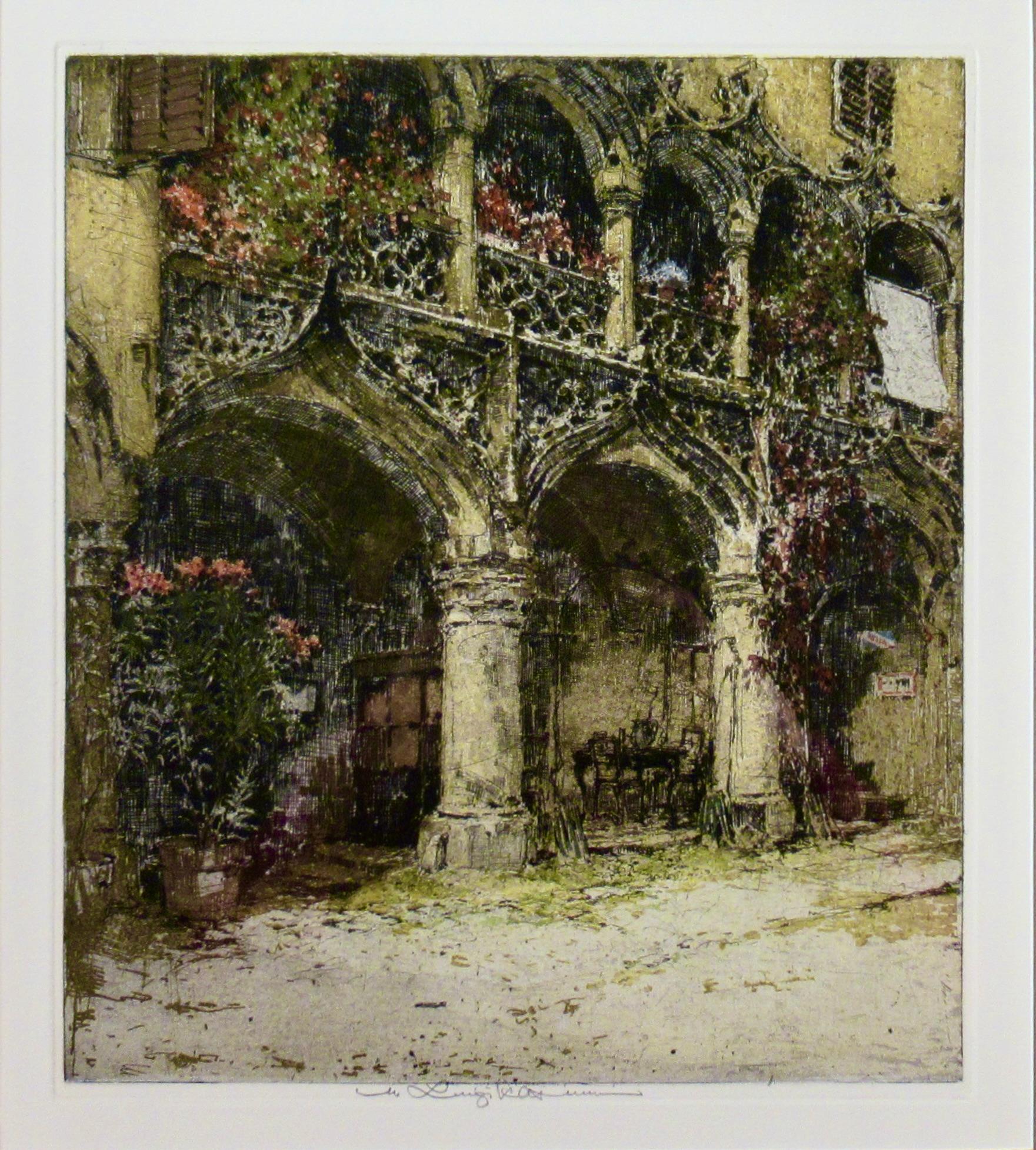 Innenhof auf Schloss Schallaburg - Print by Luigi Kasimir