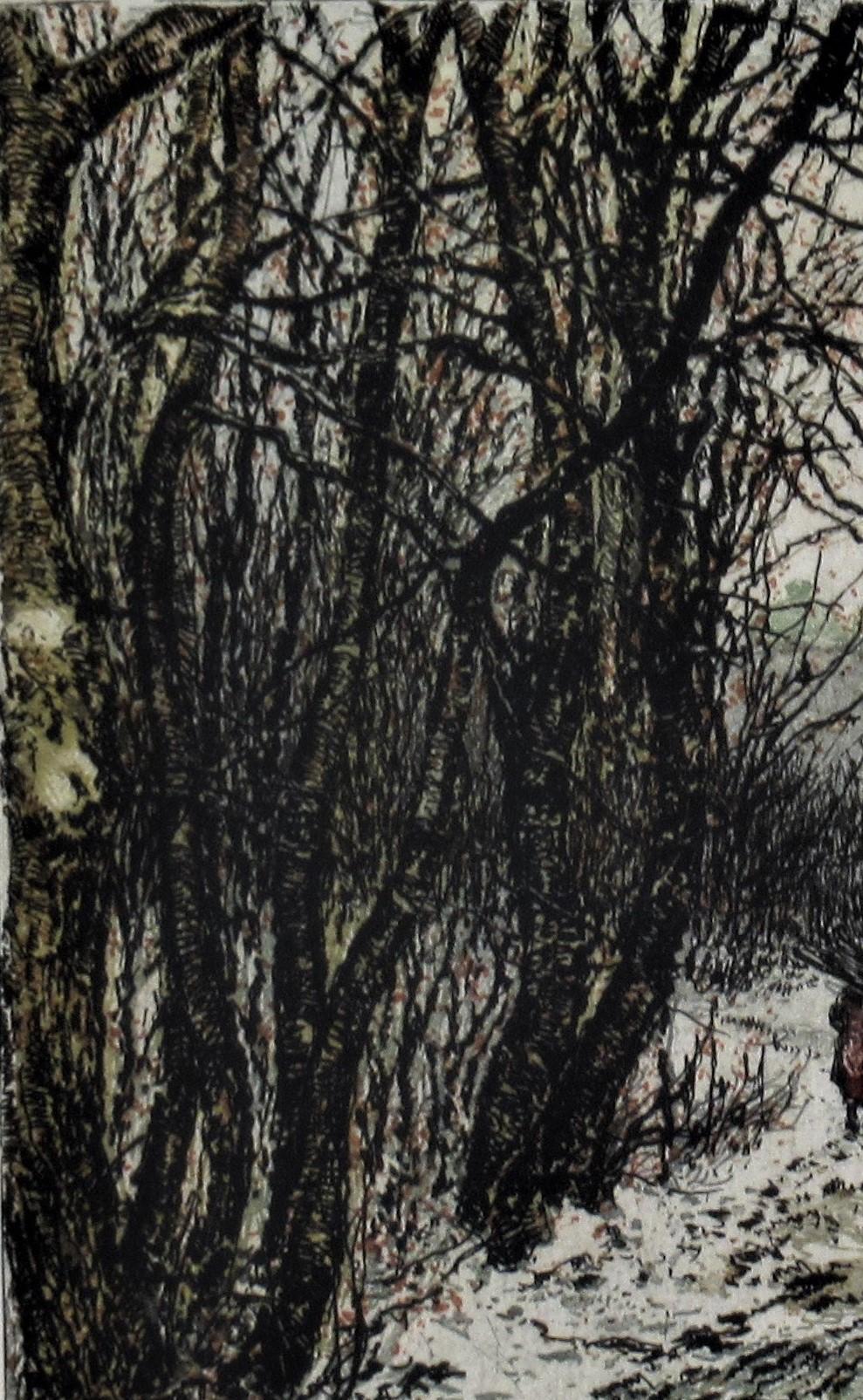 Klosterneuburg, Vienne, Autriche - Gris Landscape Print par Luigi Kasimir