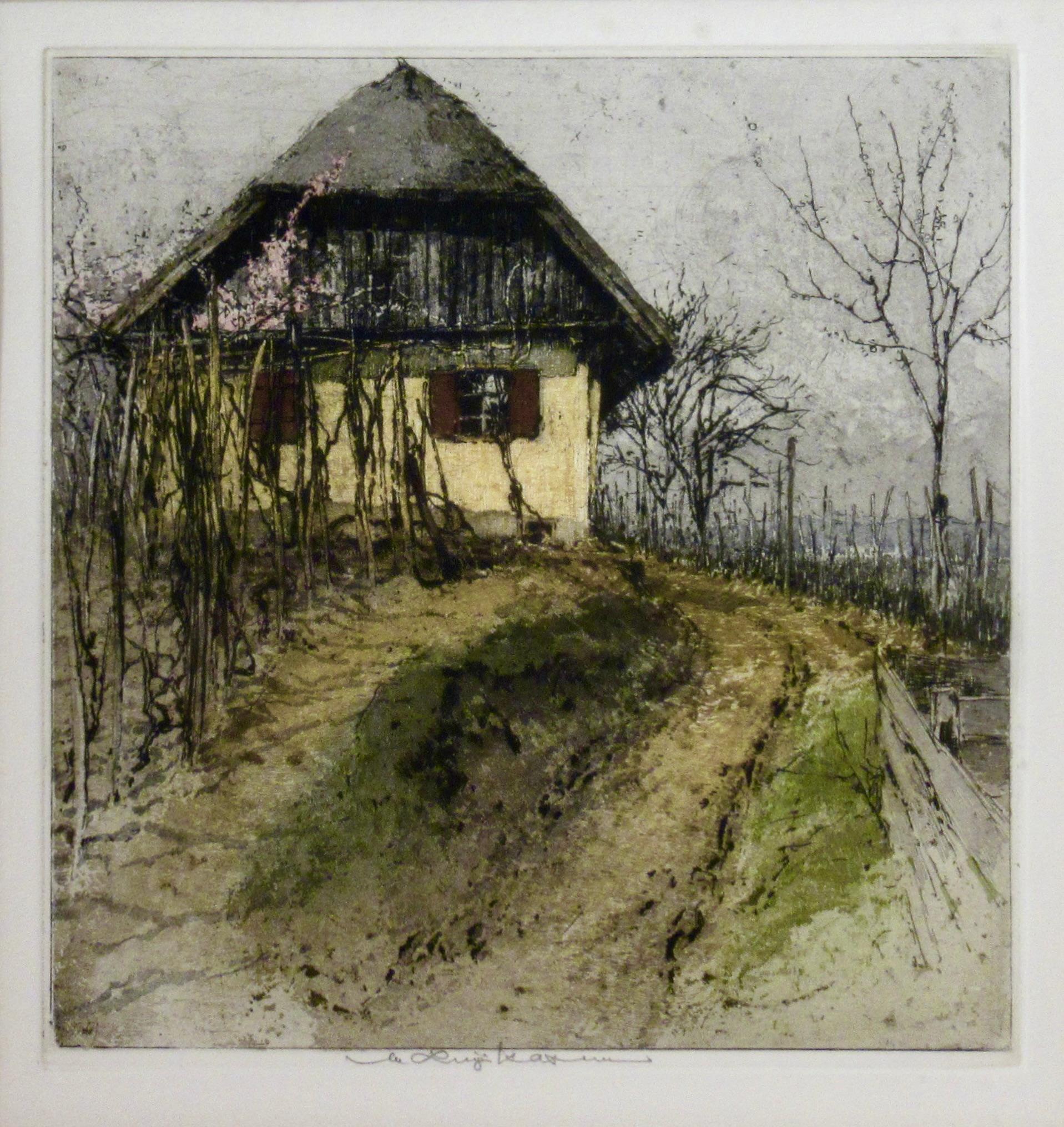Landscape with House - Print by Luigi Kasimir