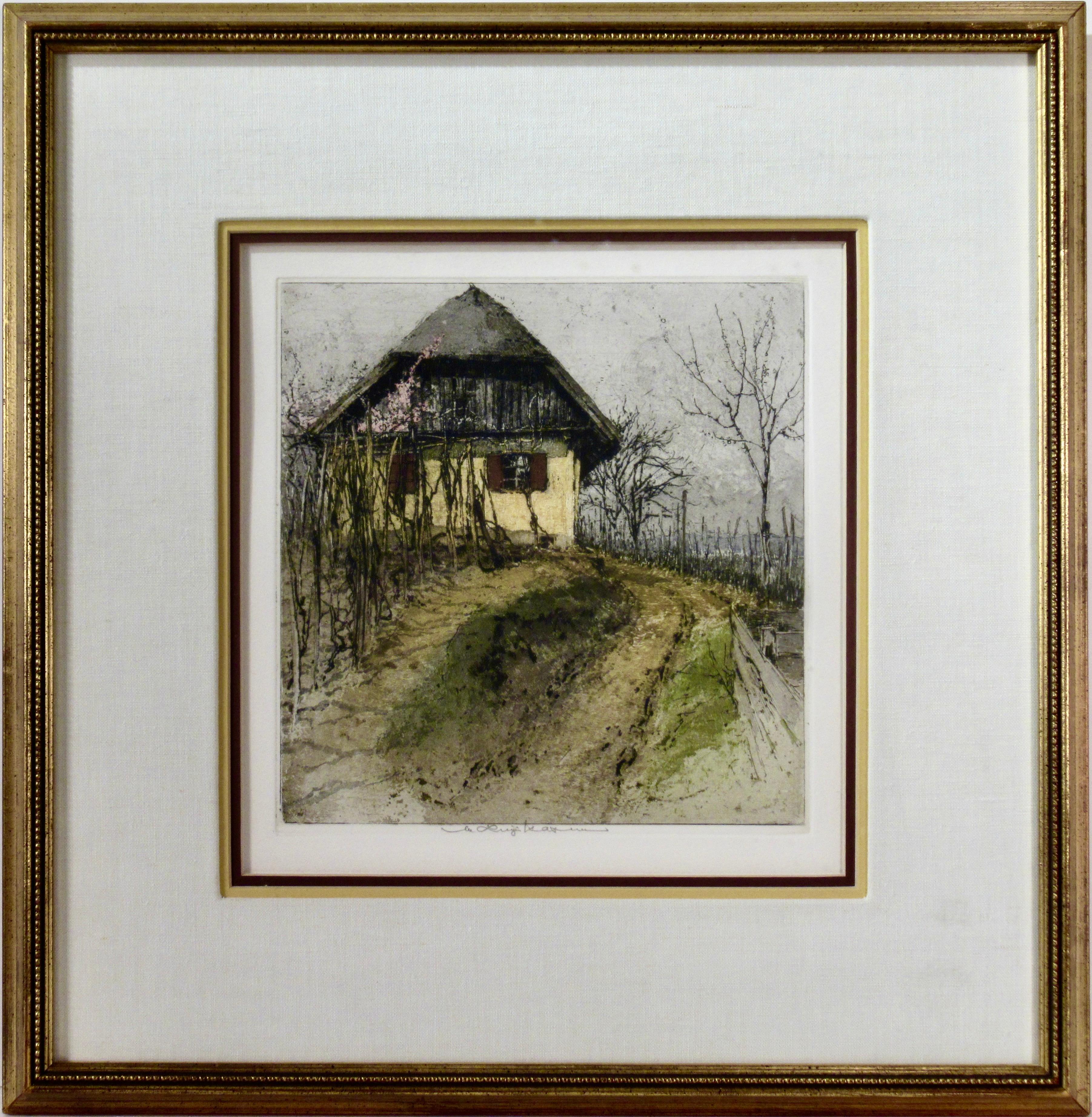 Luigi Kasimir Landscape Print - Landscape with House