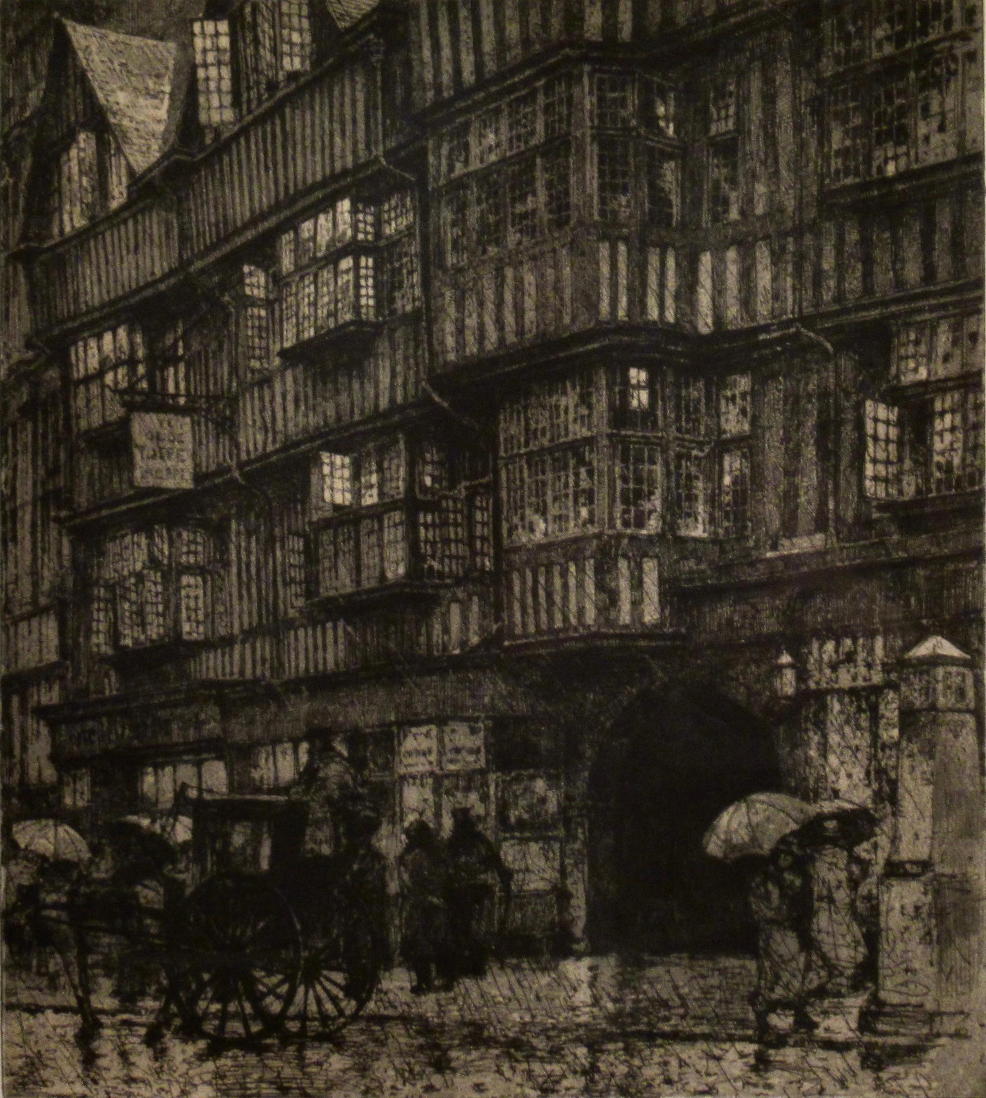 Londres, Holborn House - Print Realista de Luigi Kasimir