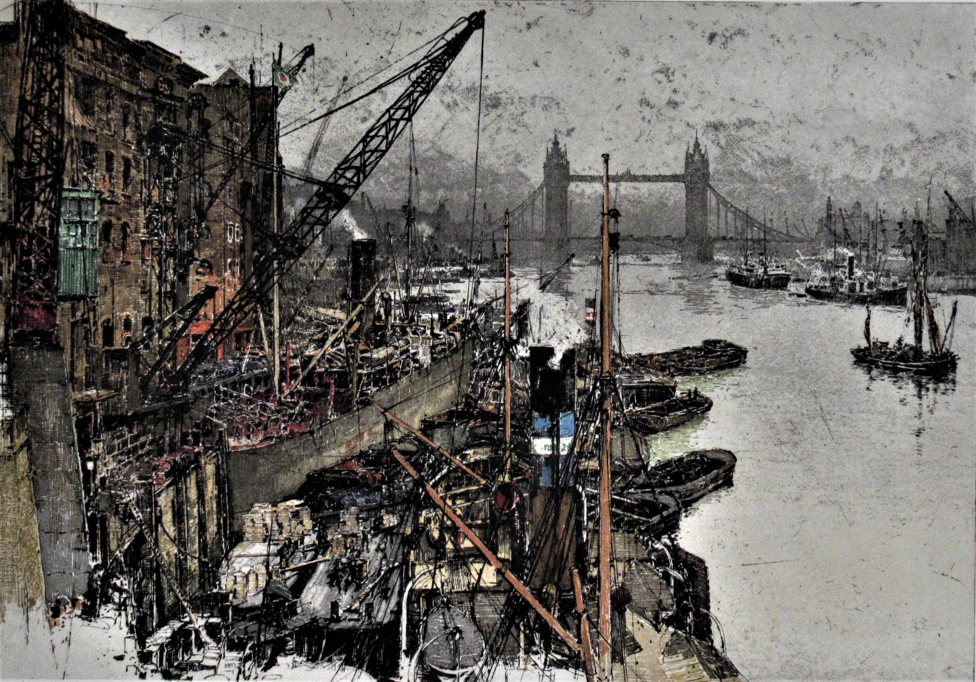 London Tower Bridge - Print by Luigi Kasimir